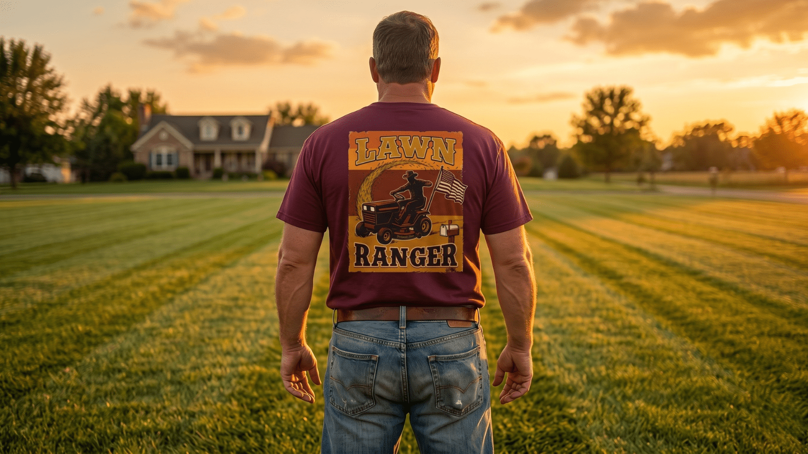 The Lawn Ranger Tee: Why This Riding Mower Graphic Is the Funniest, Most Patriotic Shirt in Any Guy's Weekend Rotation | Bluegrass Gifts
