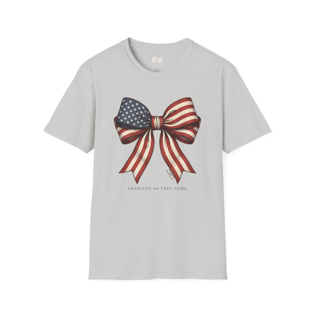 American flag bow 4th of July shirt