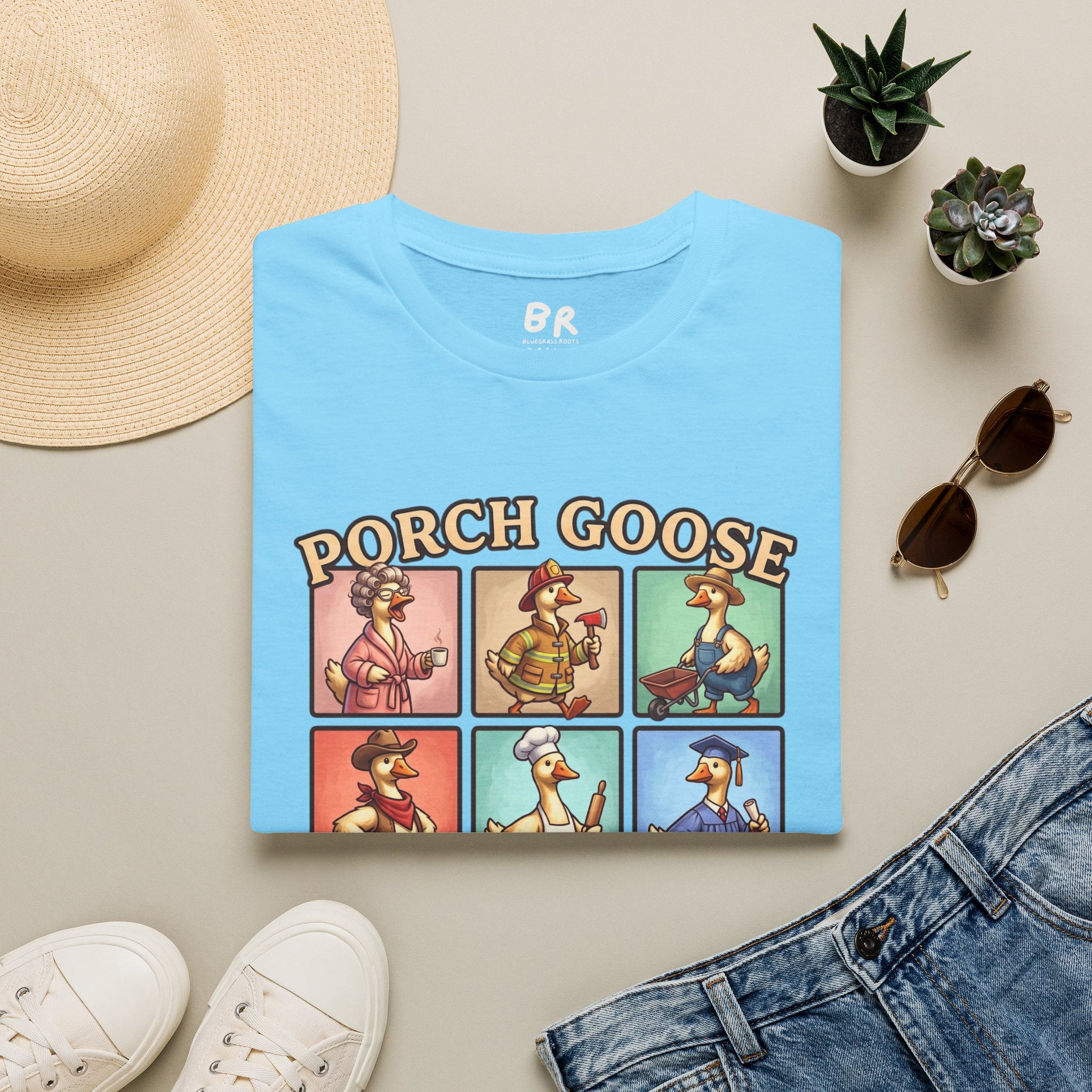 Porch Goose Mom funny goose shirt