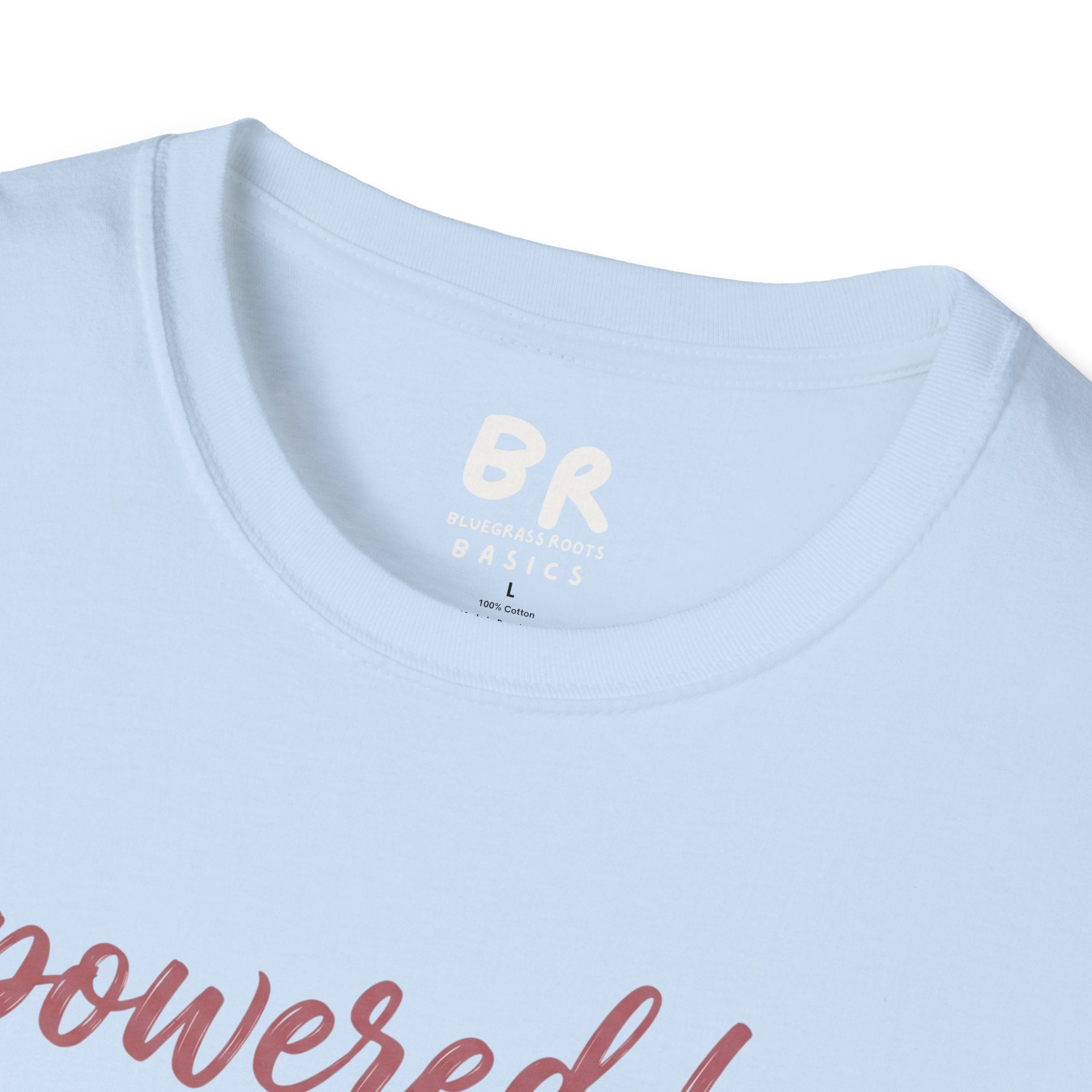 Powered by Prayer varsity shirt