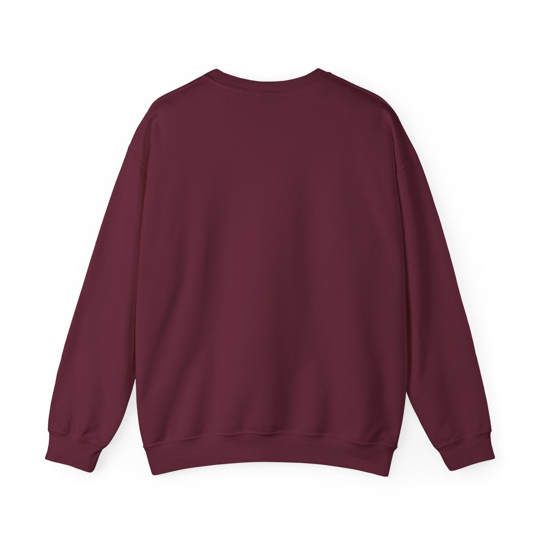 Maroon sweatshirt on a white background