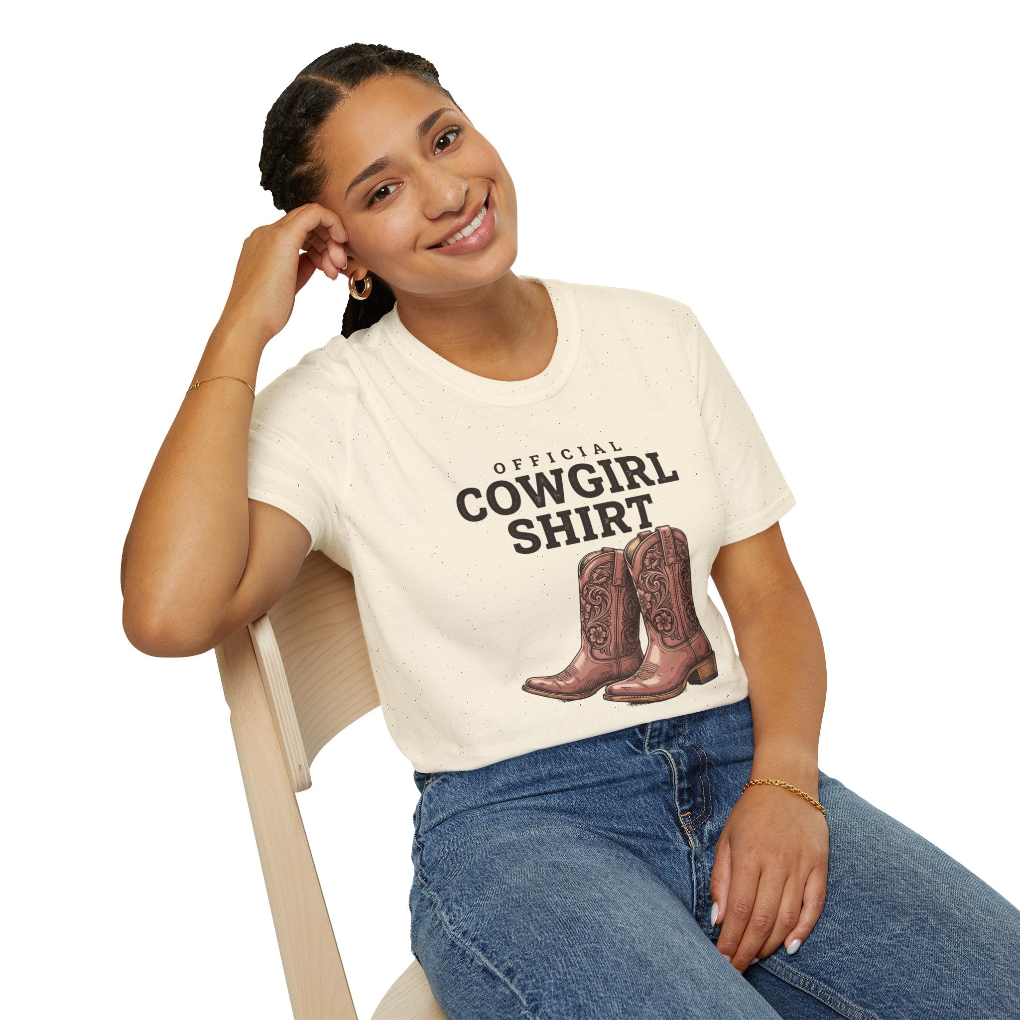 Official Cowgirl Shirt boots tee