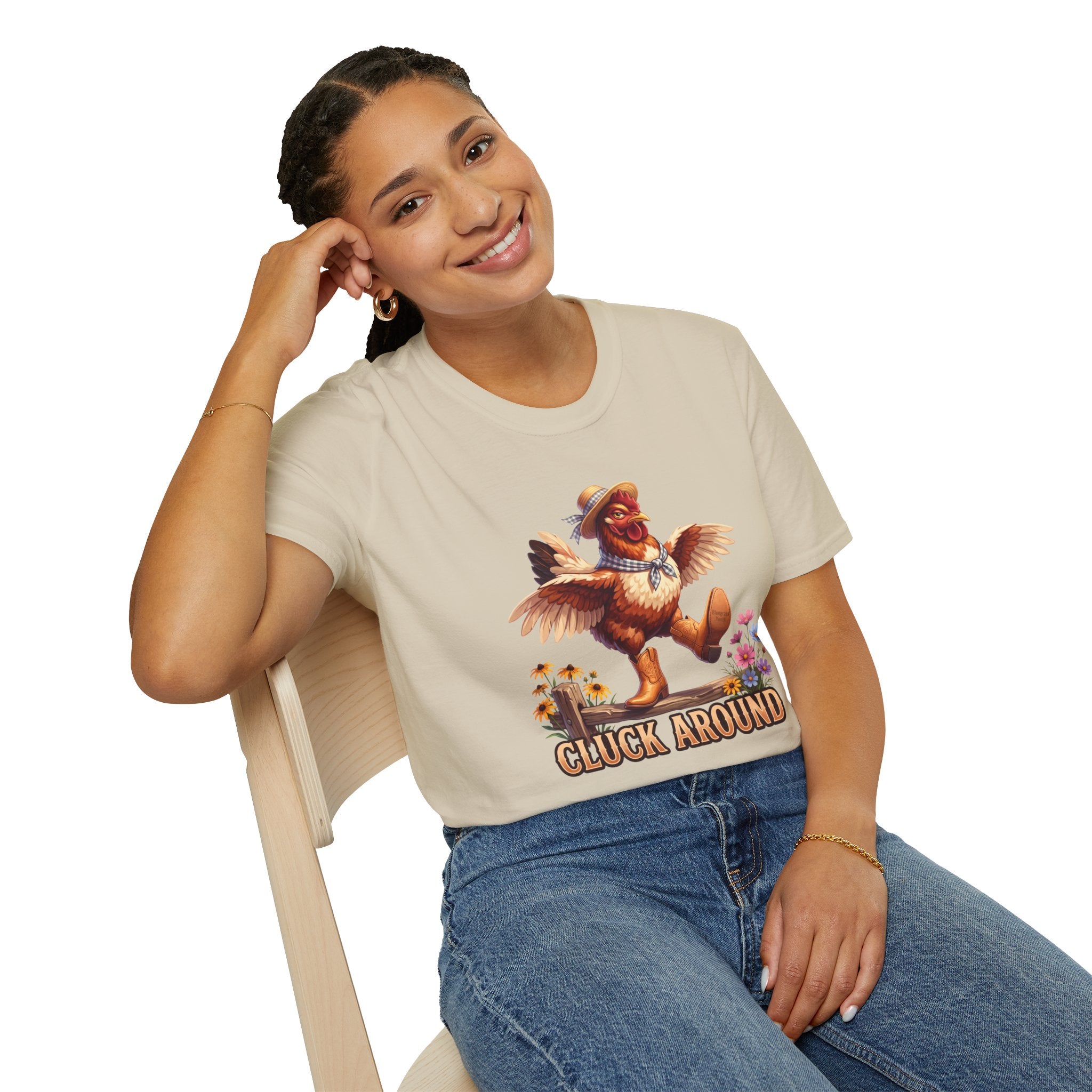 Cluck Around funny chicken shirt