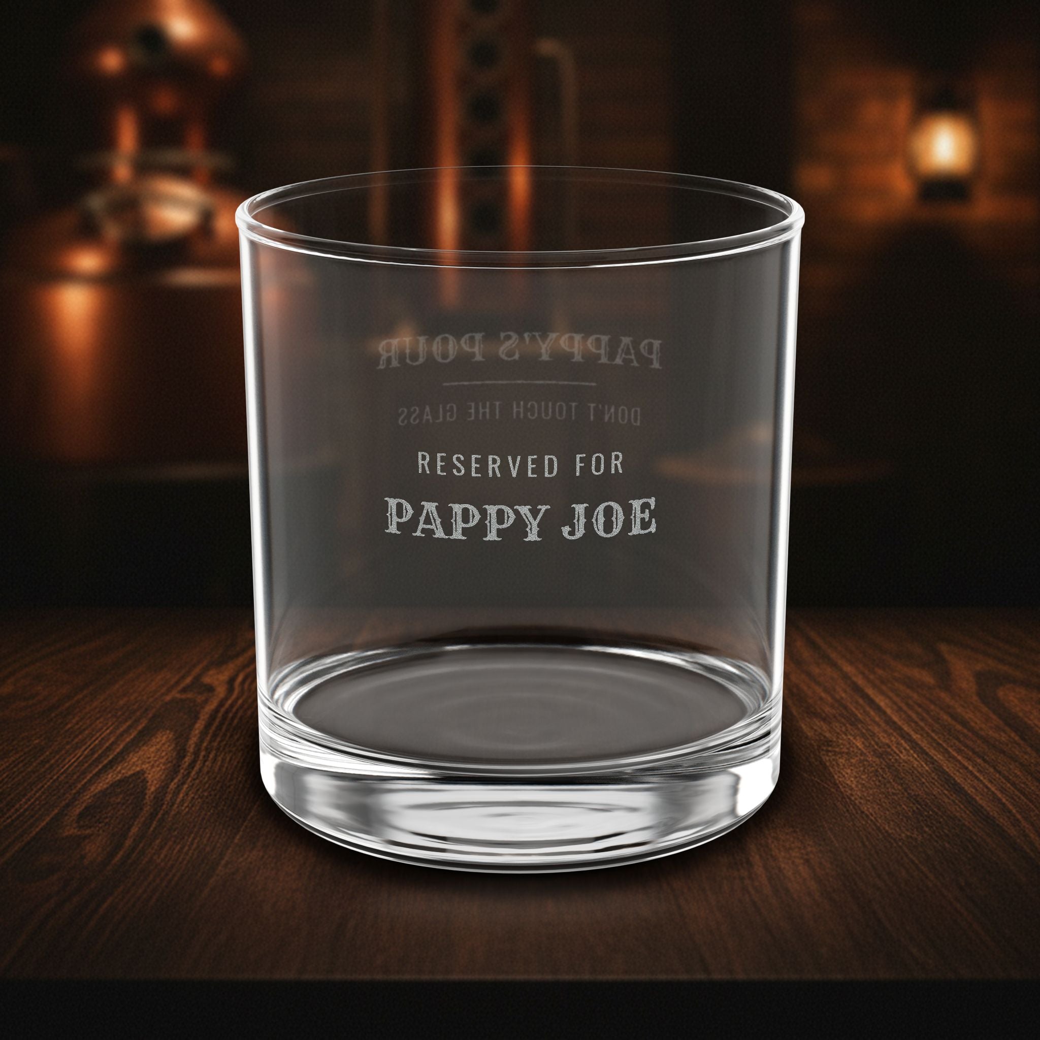 Pappy's Pour | Personalized Grandpa Whiskey Glass – Reserved For