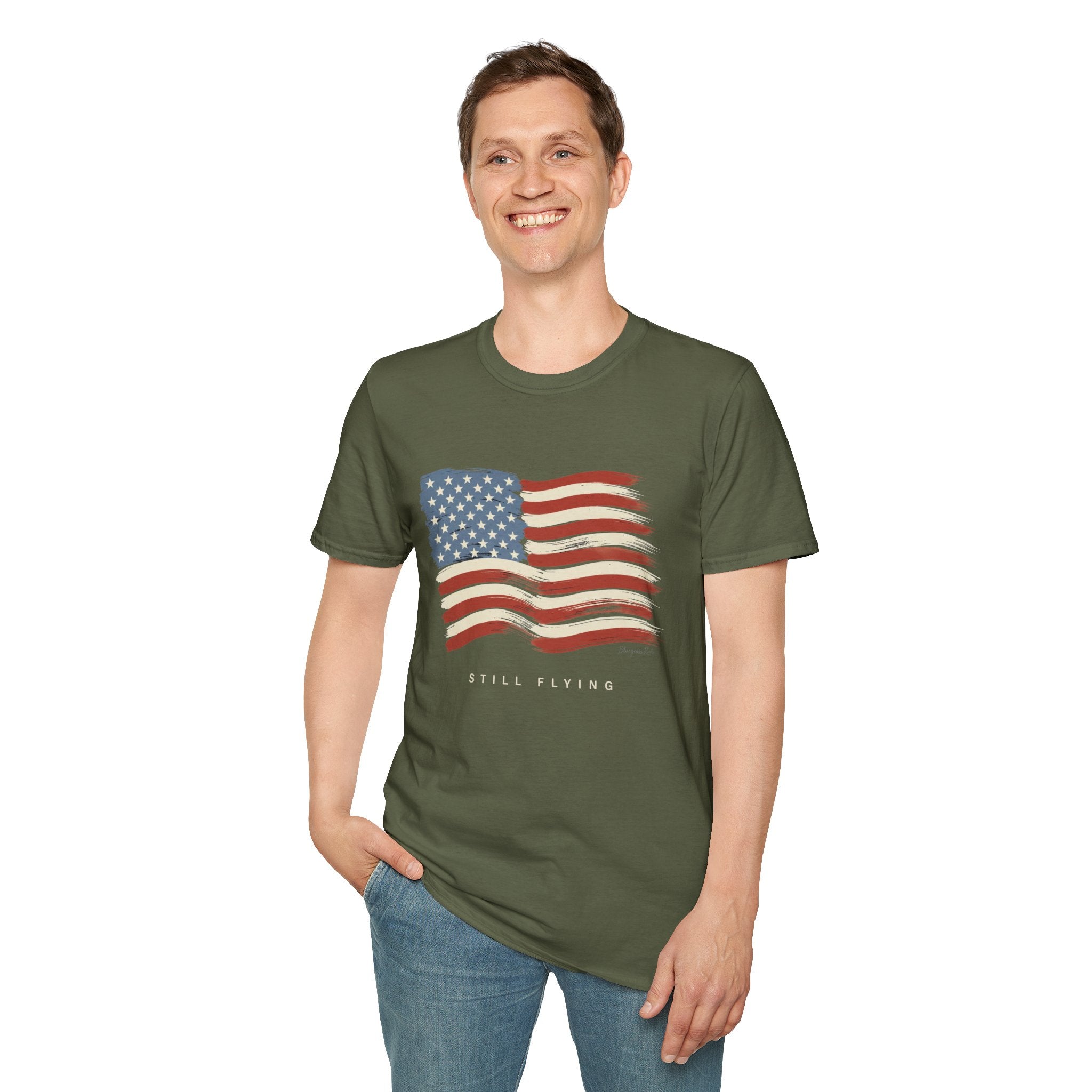 Still Flying american flag shirt