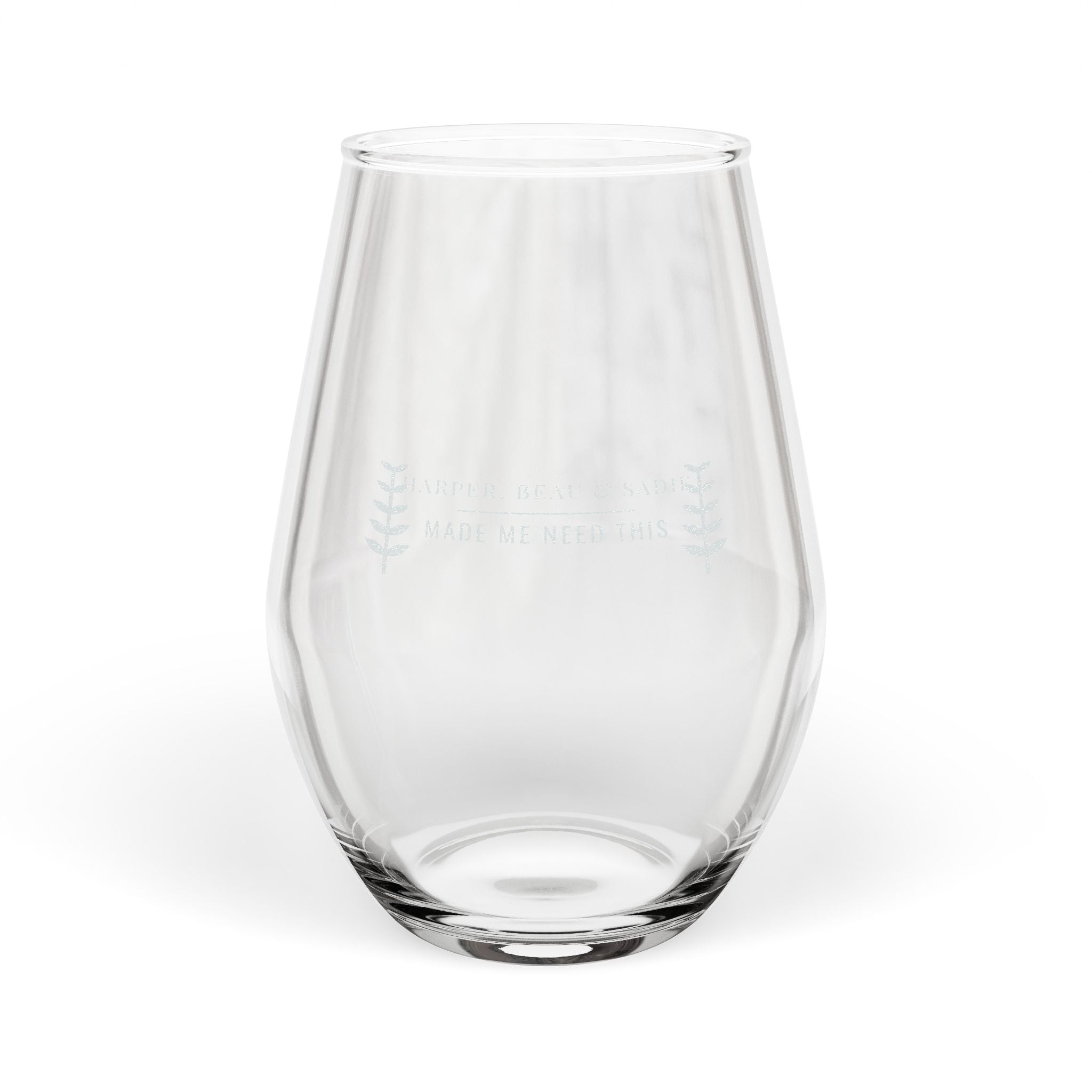 Funny Parent Wine Glass — These Three Made Me Need This