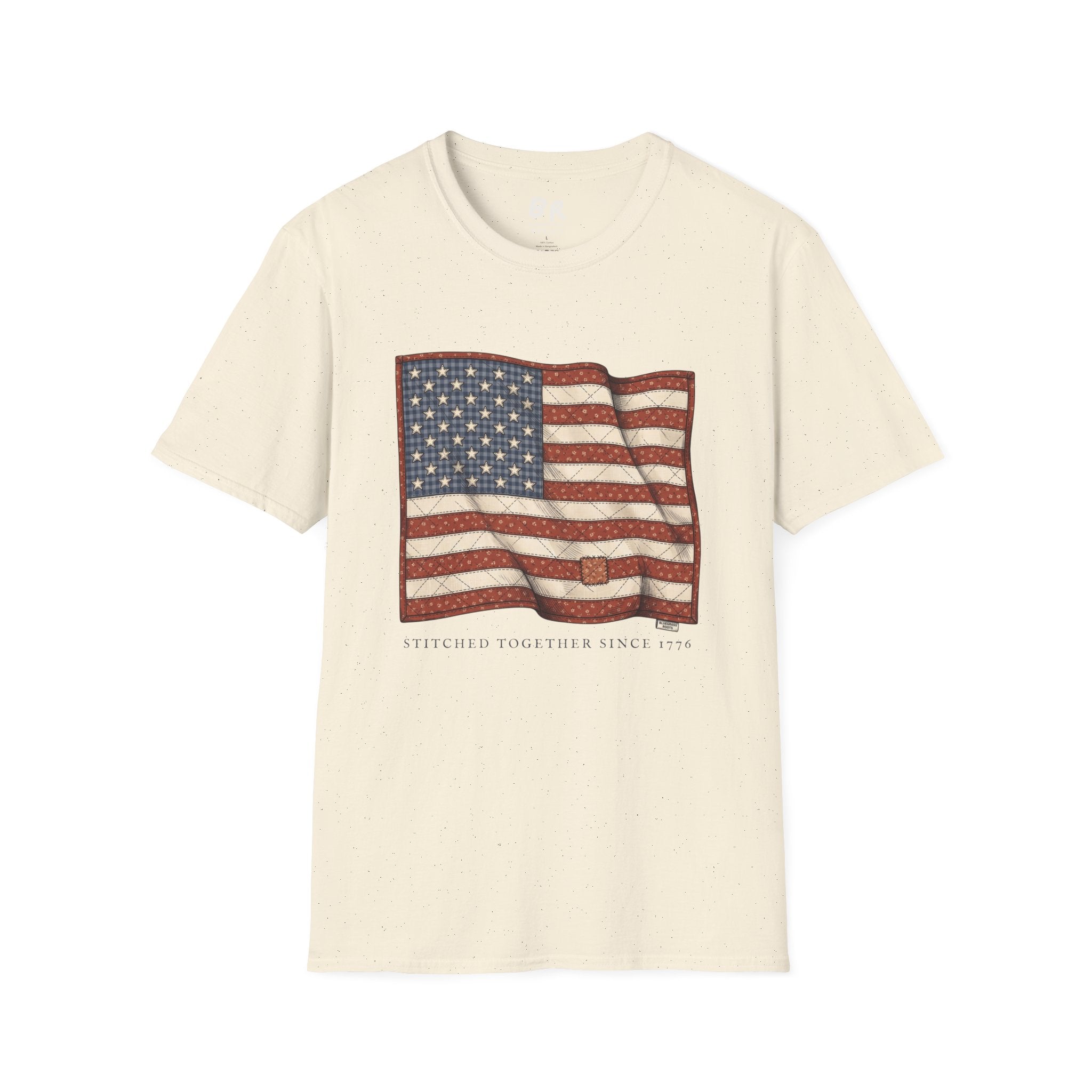 Quilted American flag shirt for women