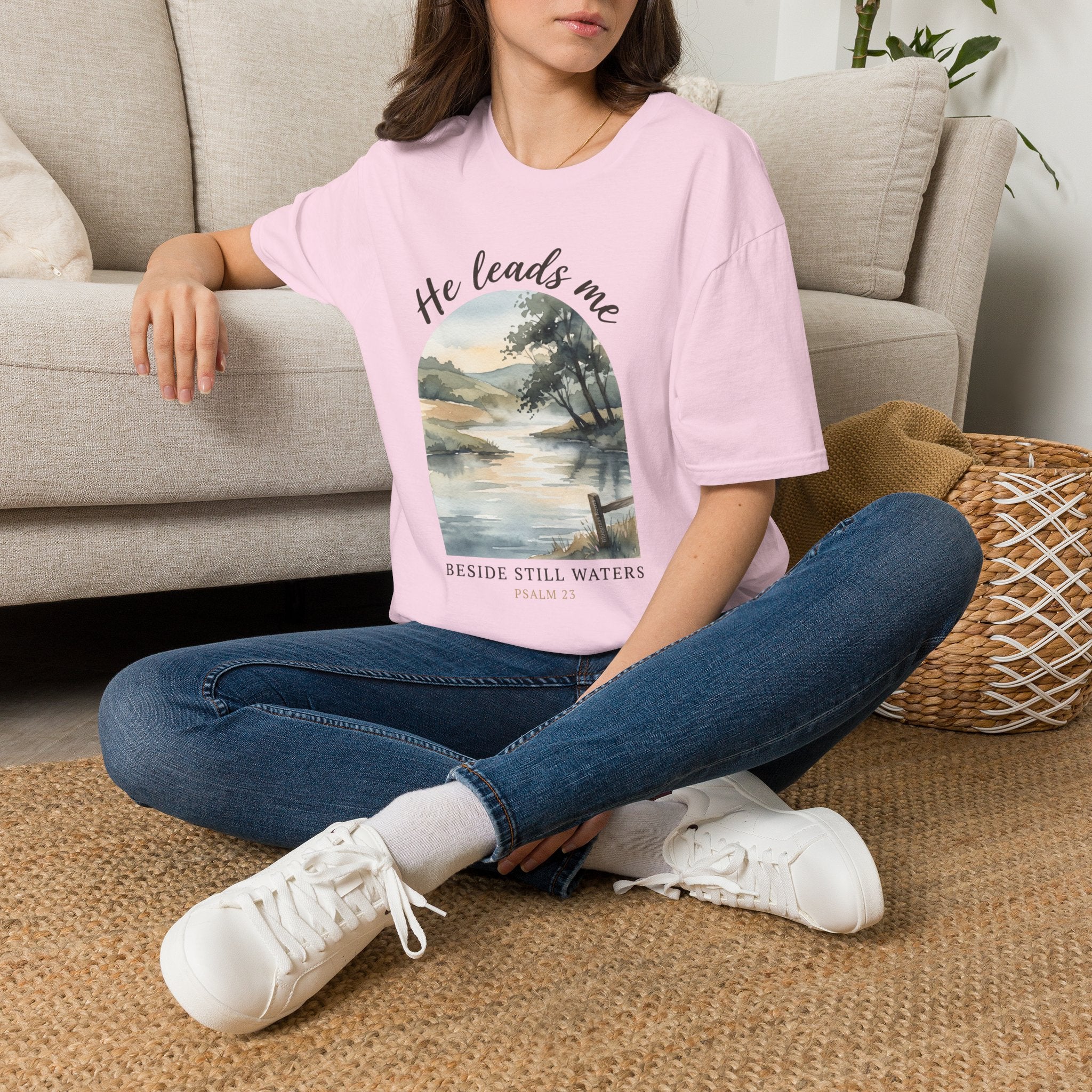 Psalm 23 Still Waters bible verse shirt