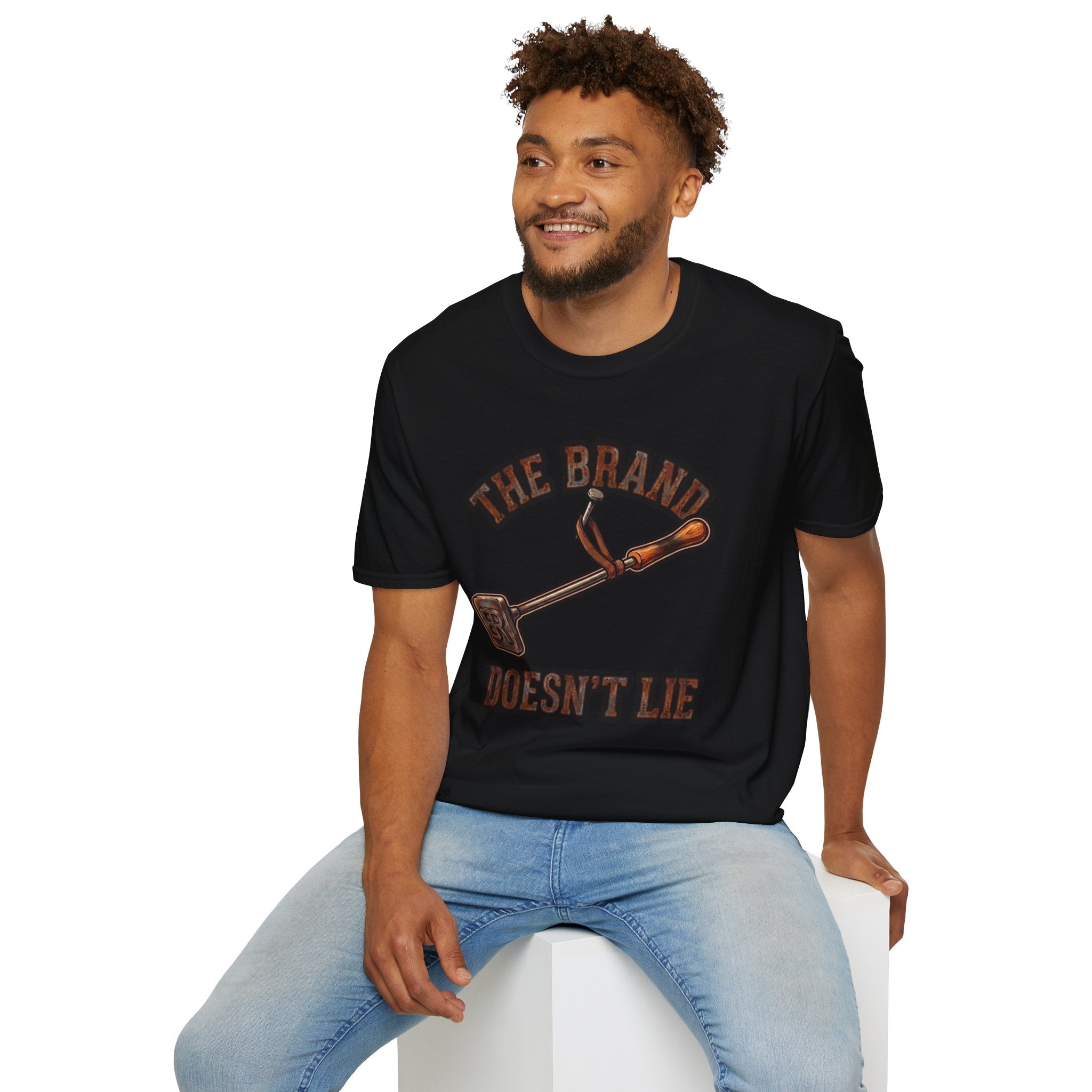 Ranch Shirt — "The Brand Doesn't Lie" Cattle Branding Iron Tee
