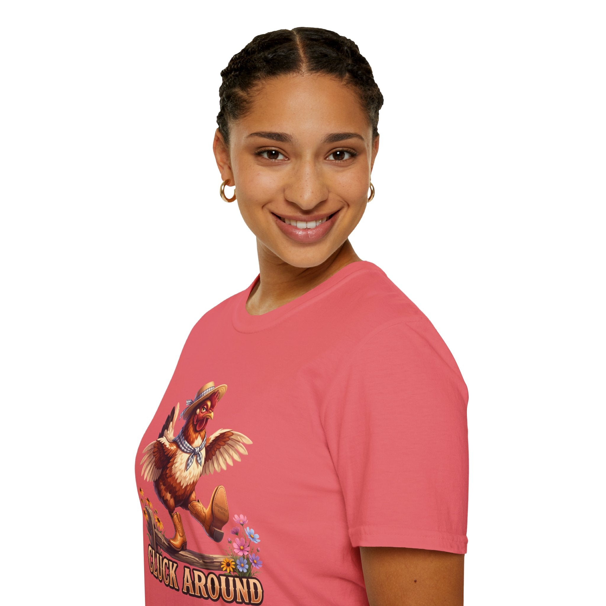 Cluck Around funny chicken shirt