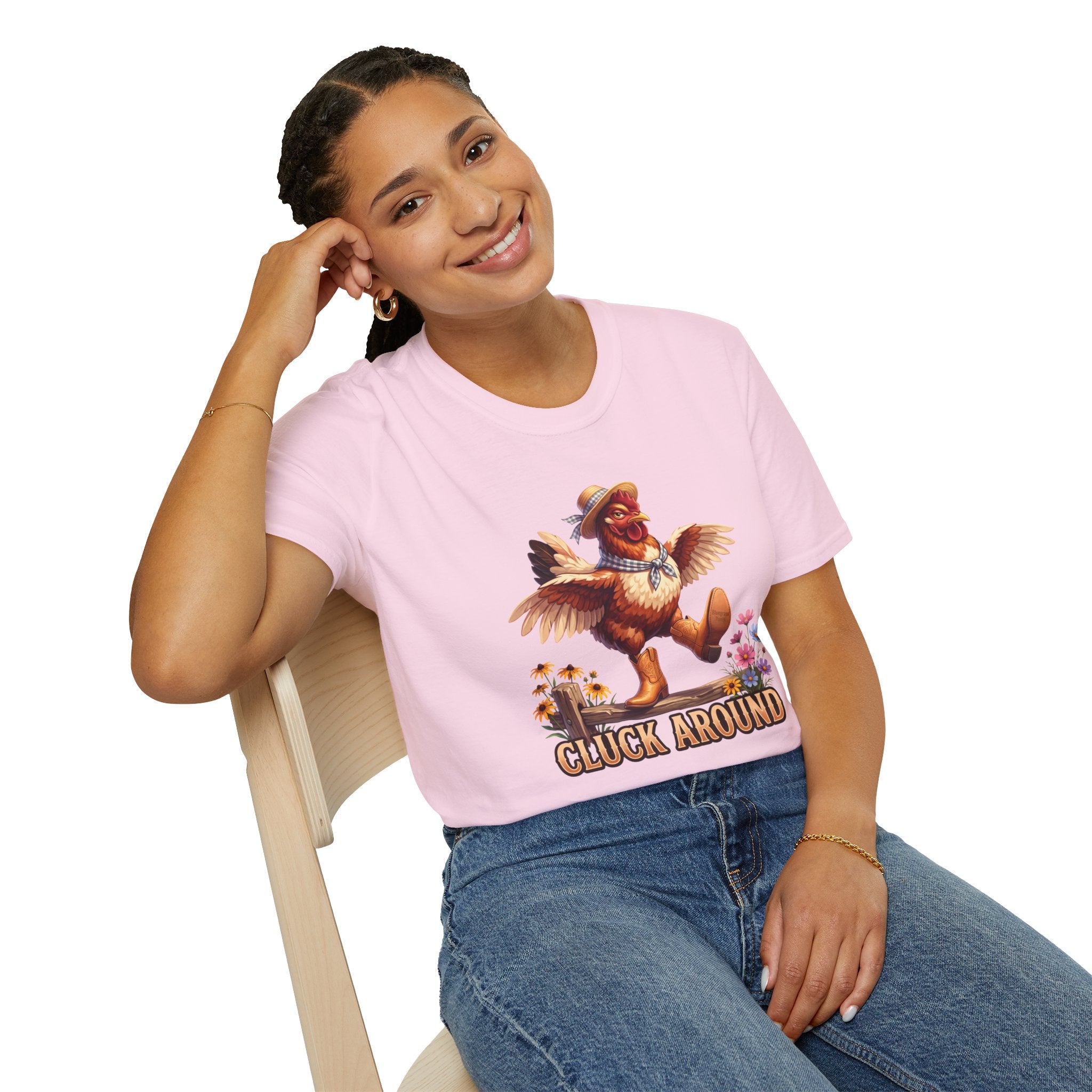 Cluck Around funny chicken shirt