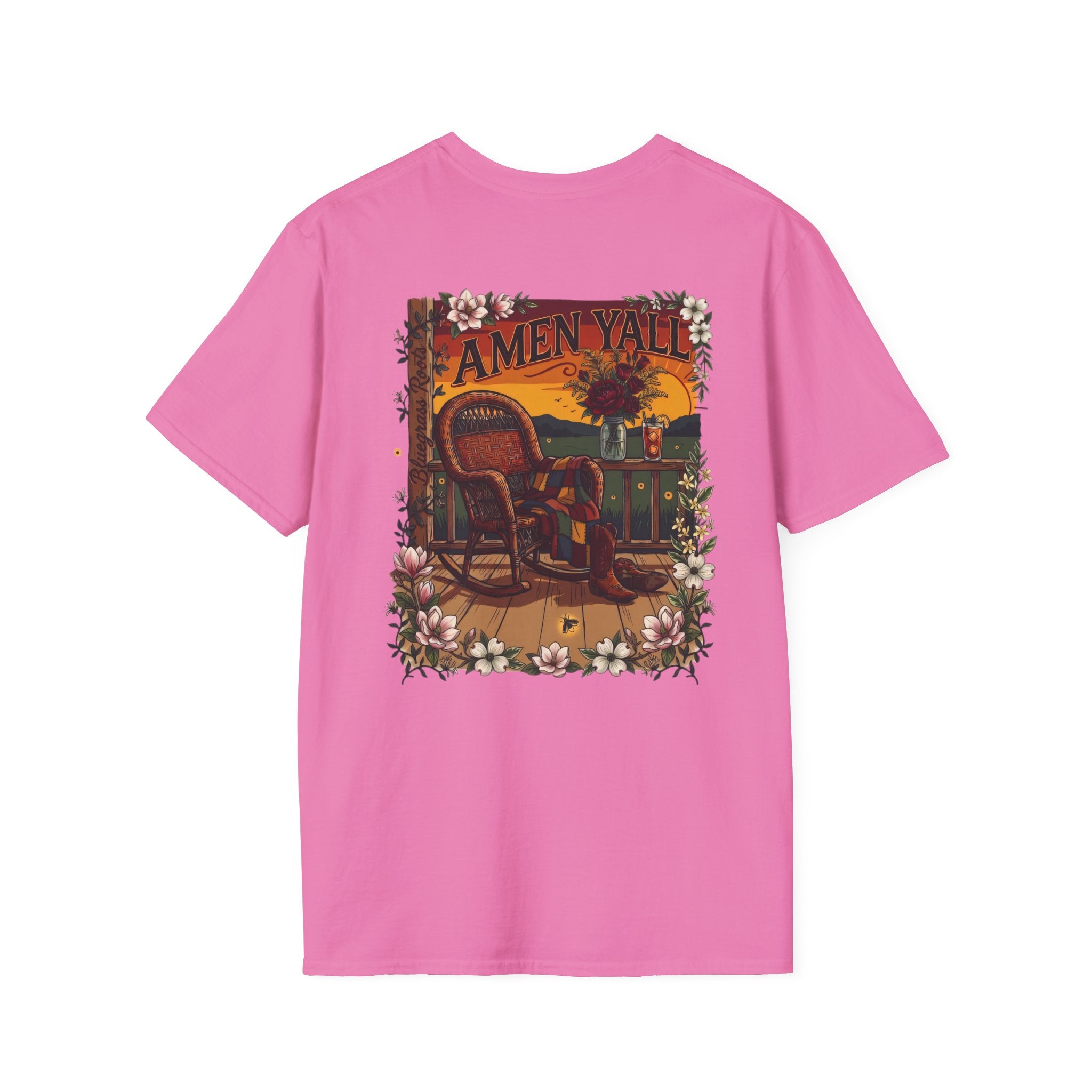 Bluegrass Roots | "Amen, Y'all" Front Porch Rocking Chair Graphic Tee