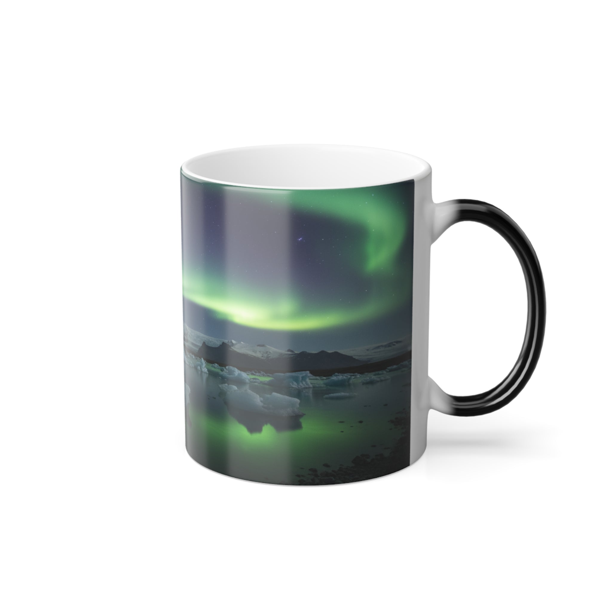 Aurora Borealis Magic Mug – Northern Lights Color-Changing Coffee Cup, Heat Sensitive Reveal, 9 Scenic Designs, Travel or Gift