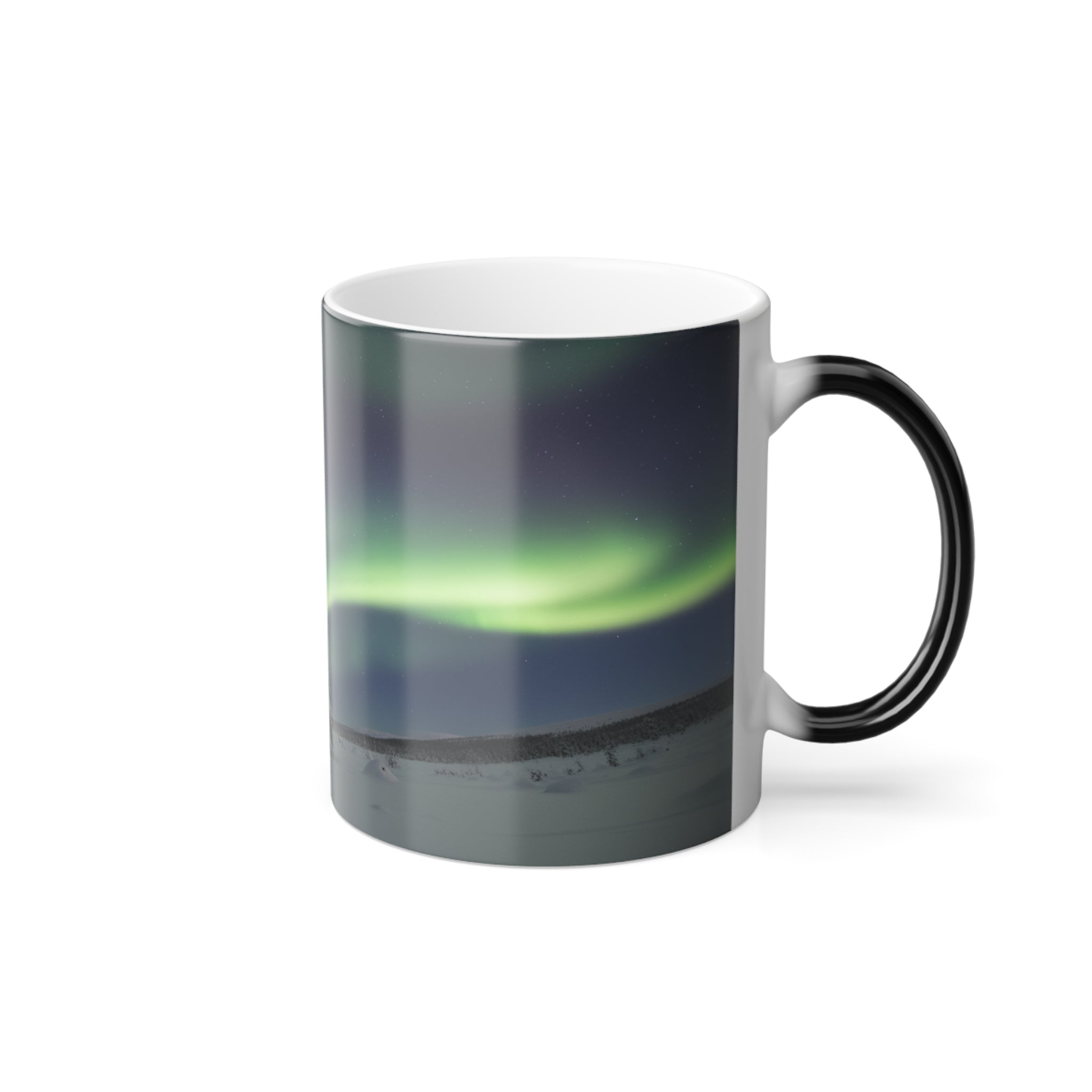 Aurora Borealis Magic Mug – Northern Lights Color-Changing Coffee Cup, Heat Sensitive Reveal, 9 Scenic Designs, Travel or Gift