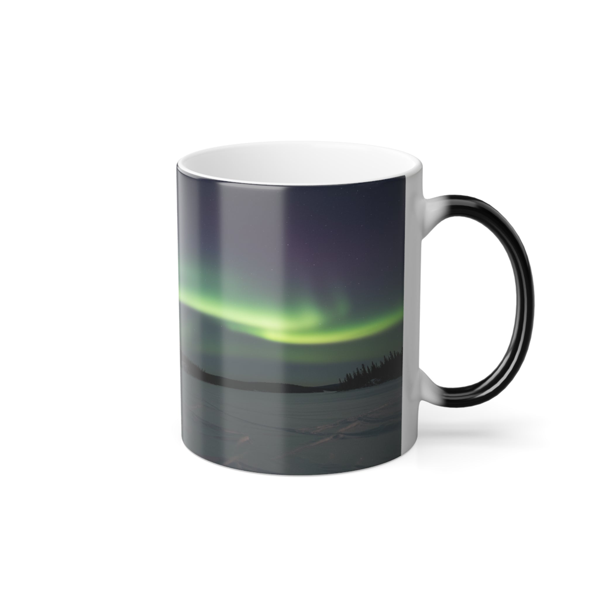 Aurora Borealis Magic Mug – Northern Lights Color-Changing Coffee Cup, Heat Sensitive Reveal, 9 Scenic Designs, Travel or Gift