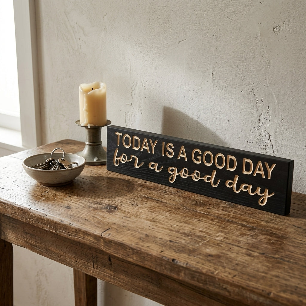Affirmation Wall Decor — Today Is a Good Day for a Good Day
