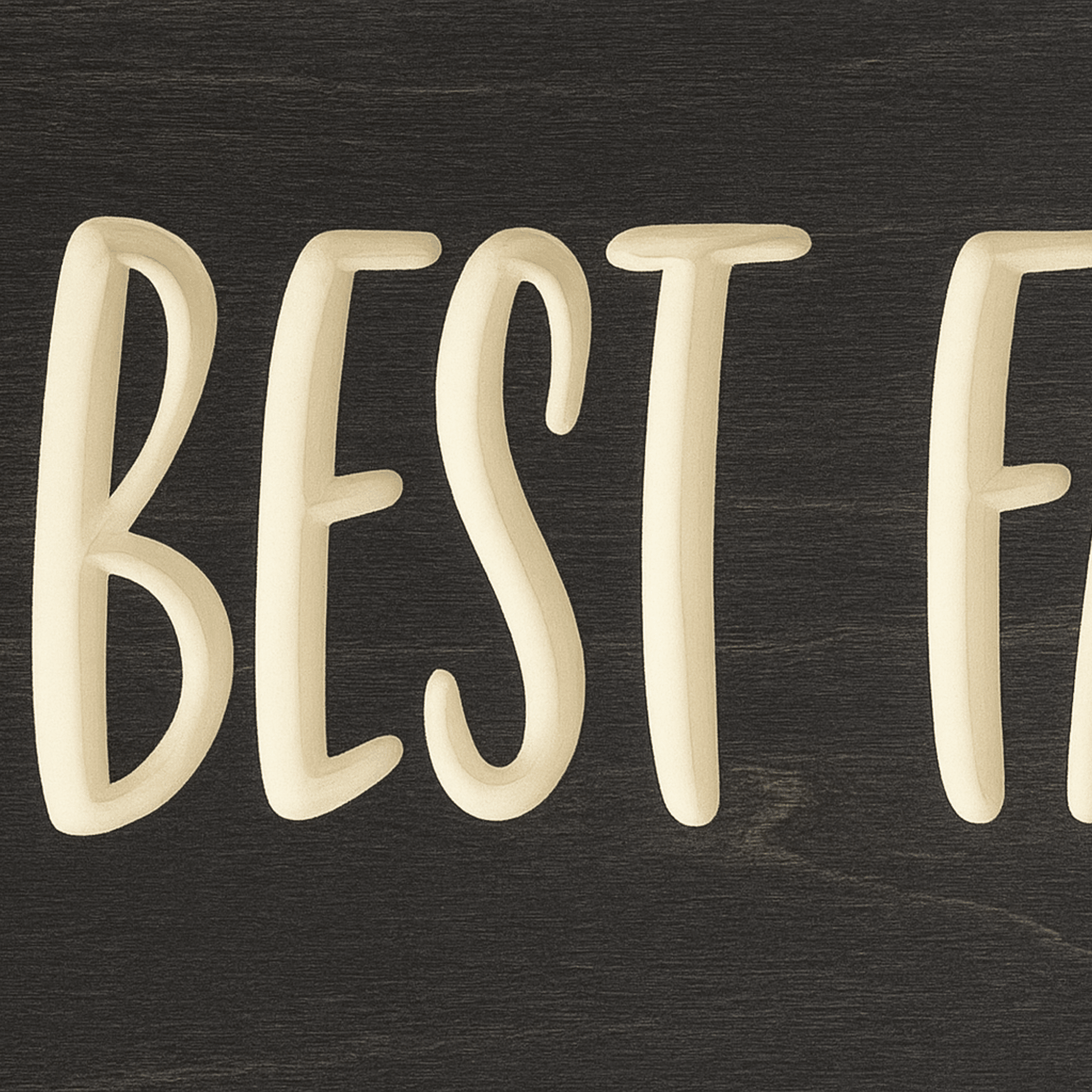 best-family-ever-wooden-sign-closeup-engravin - best family ever wooden sign wood s by Bluegrass Gifts