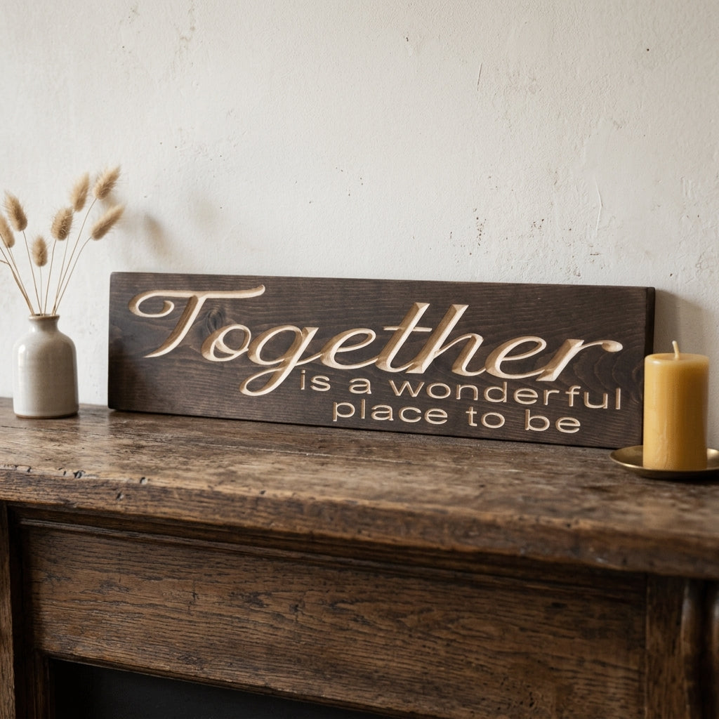 Better Together Sign — Together Is a Wonderful Place to Be