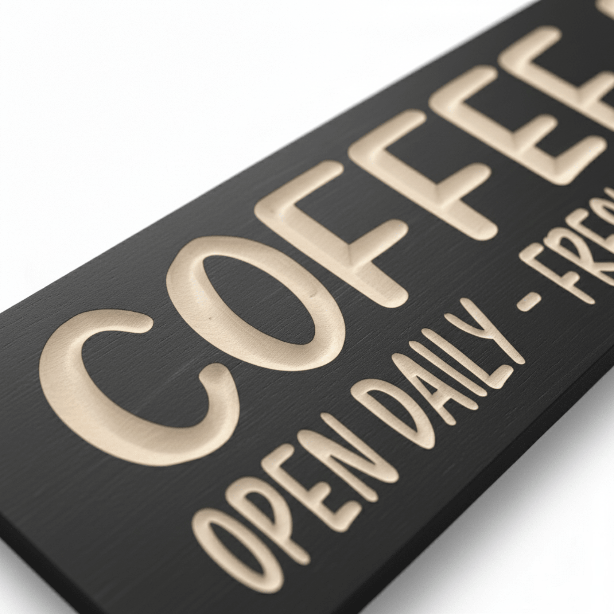 bluegrassgifts-carved-sign-size-comparison-chart - coffee bar wood sign by Bluegrass Gifts, handmade in Kentucky