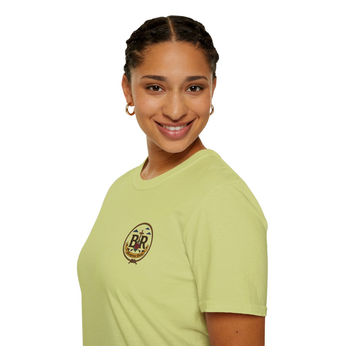 Cowgirl Shirt — "Prayed Up, Laced Up, Fed Up" Graphic Tee in Pistachio