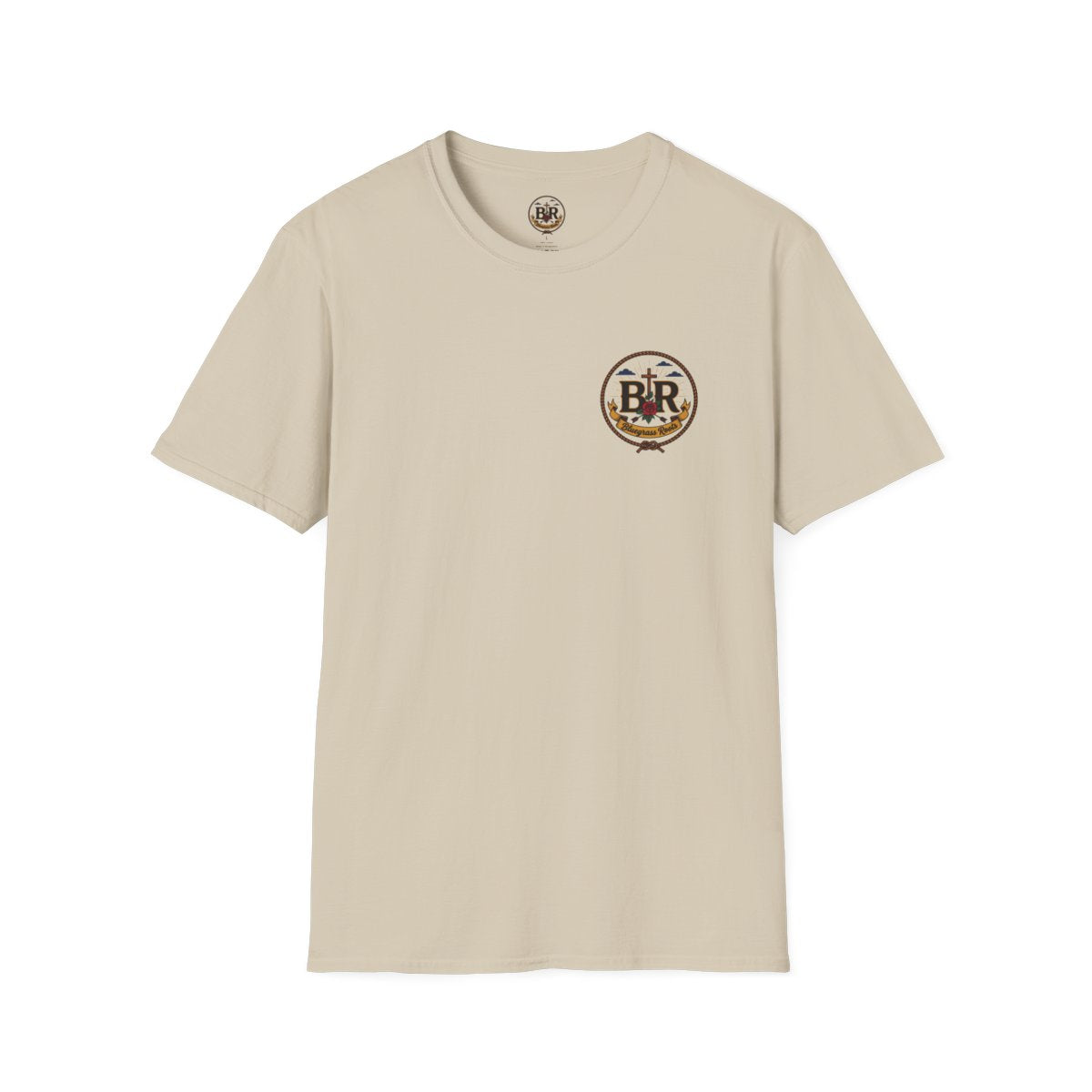 Cowgirl Shirt — "Prayed Up, Laced Up, Fed Up" Graphic Tee in Sand