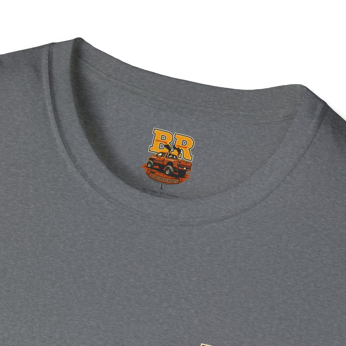 Diesel Truck Shirt — "Holy Roller" Faith Graphic Tee in Graphite Heather