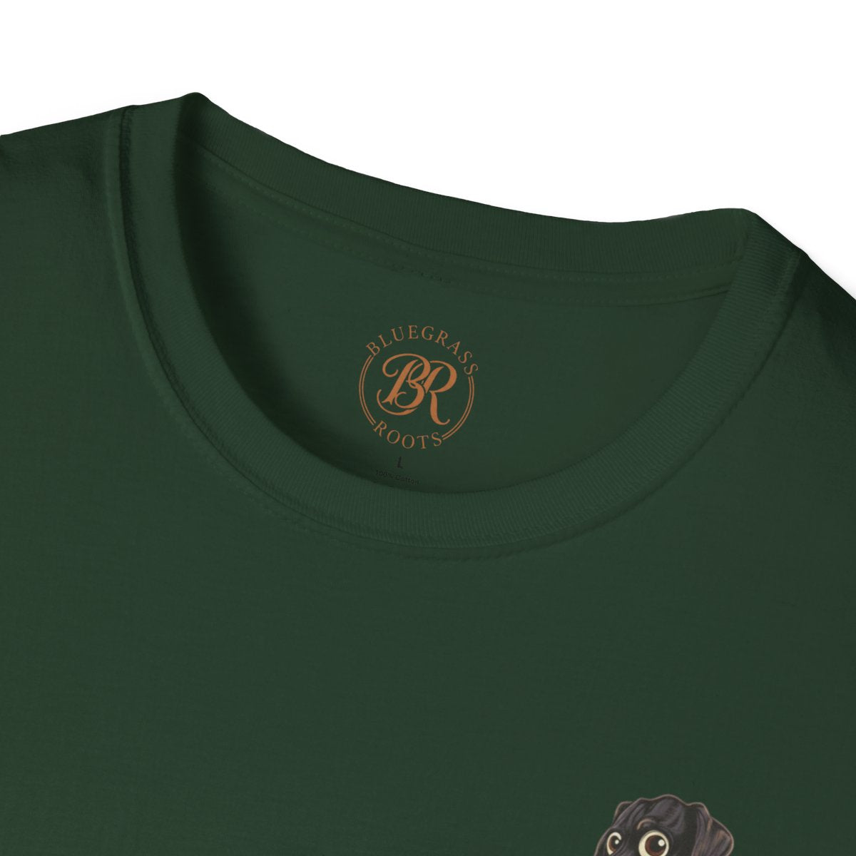 Duck Hunting Shirt — "Marsh Madness" Duck Dog Graphic Tee in Forest Green