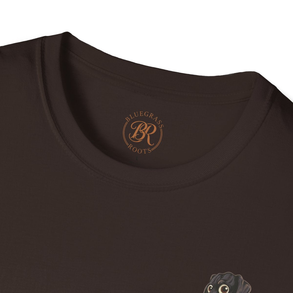 Duck Hunting Shirt — "Marsh Madness" Duck Dog Graphic Tee in Dark Chocolate