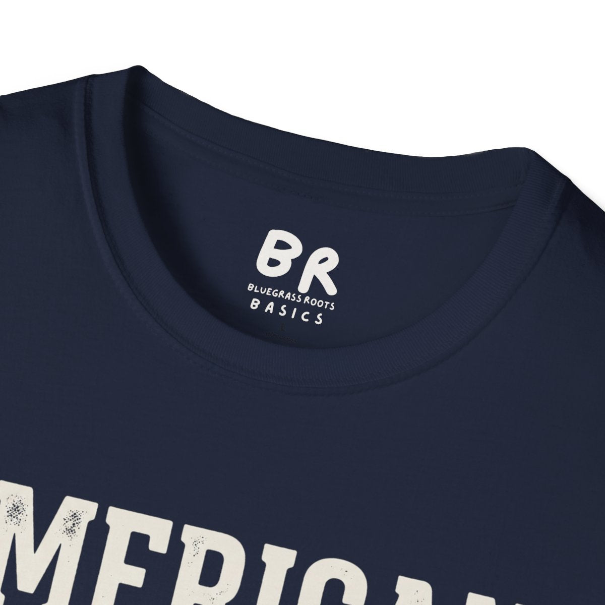 Eagle Shirt — "American Made" Bald Eagle Graphic Tee in Navy