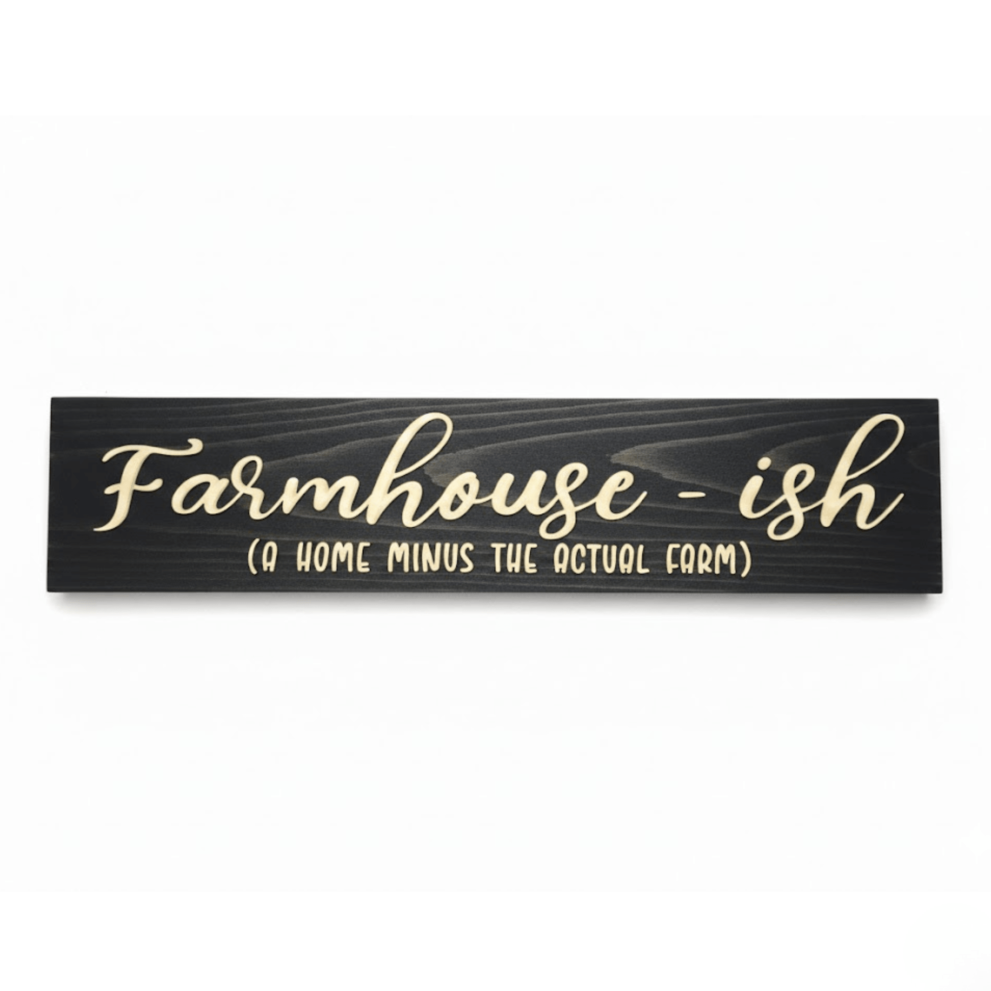 bluegrass-gifts-carved-wood-sign-vs-vinyl-comparis - farmhouseish wood sign by Bluegrass Gifts, handmade in Kentucky