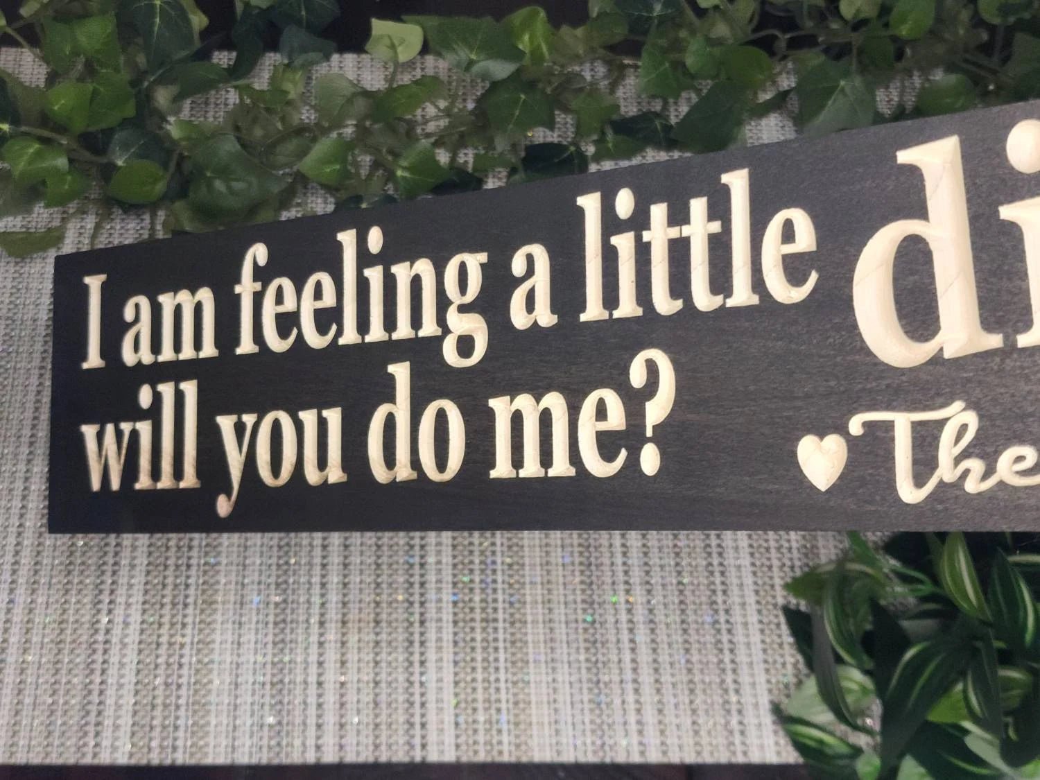 feeling dirty will you do me dishes sign - funny kitchen sign - CNC-carved by Bluegrass Gifts