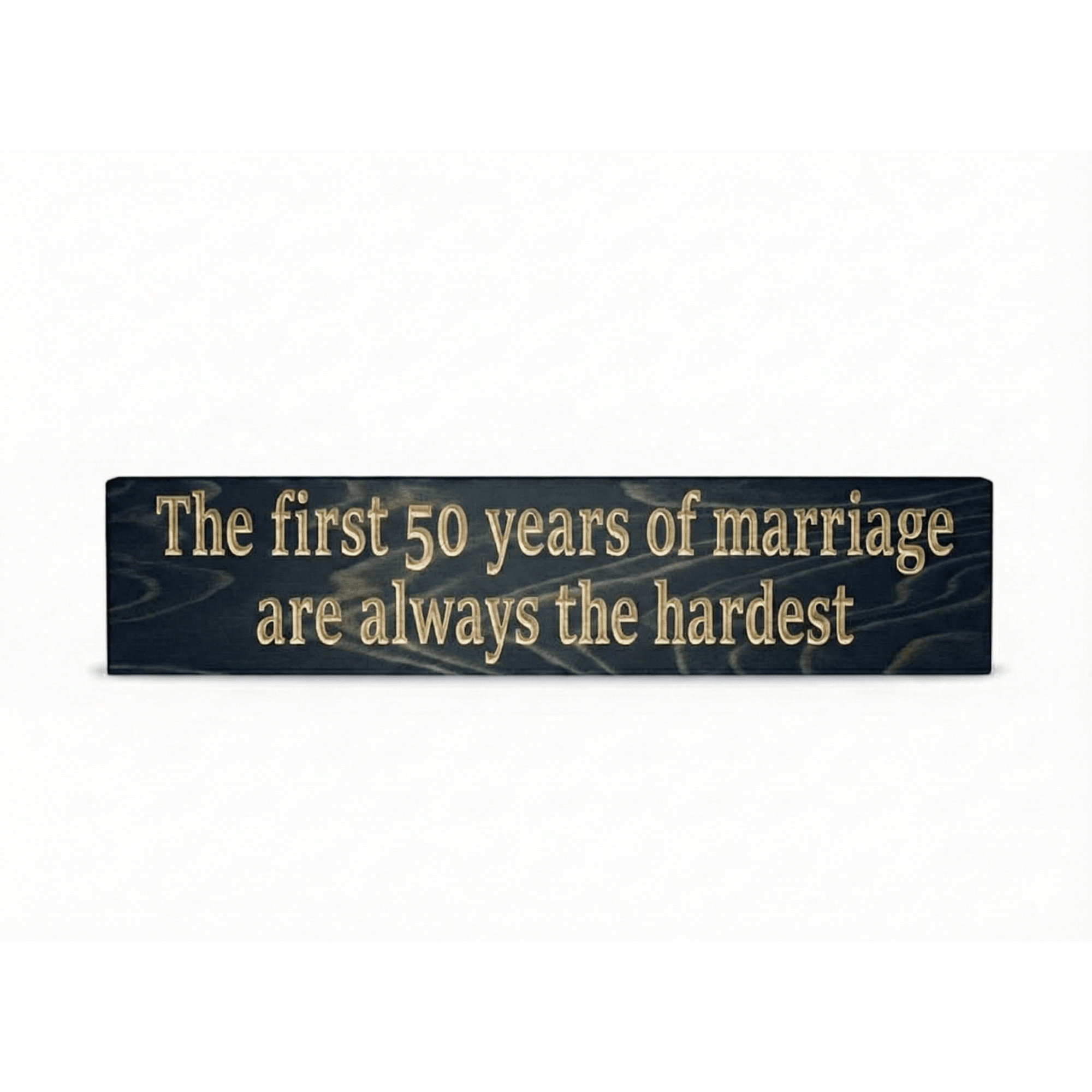 bluegrass-gifts-wooden-sign-available-colors- - funny 50th anniversary carved wood by Bluegrass Gifts