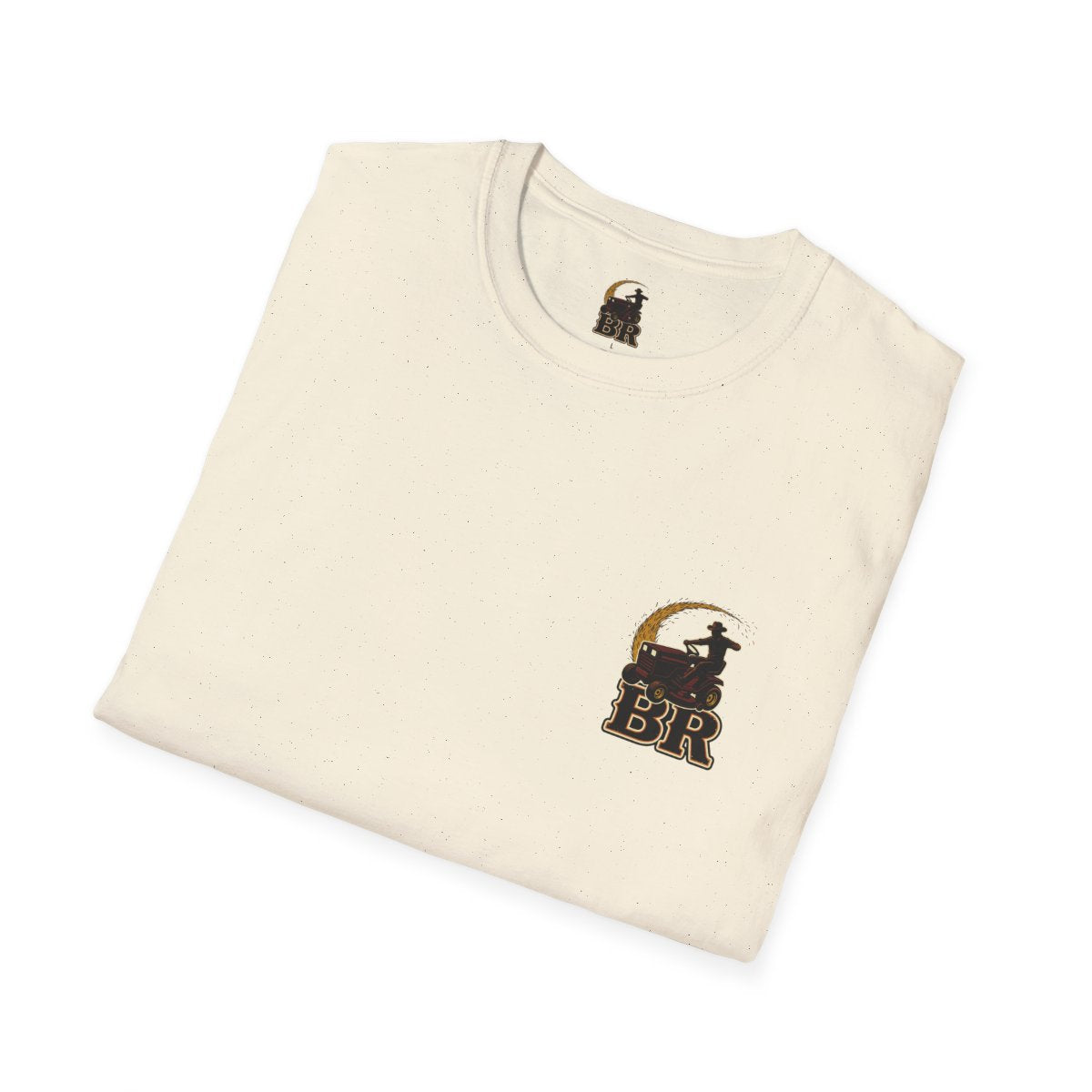 Funny Country Shirt — "Lawn Ranger" Riding Mower Tee in Natural