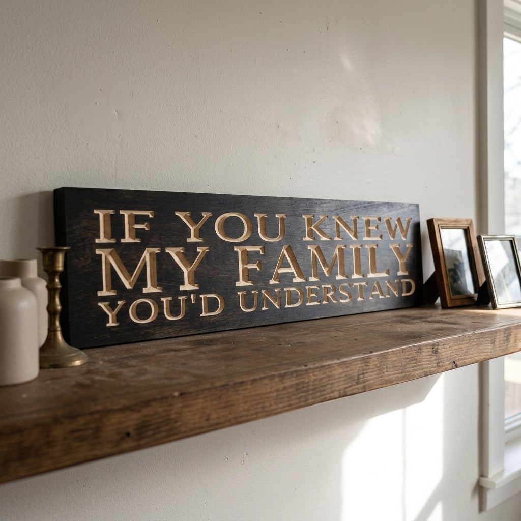 Funny Family Sign — If You Knew My Family, You'd Understand