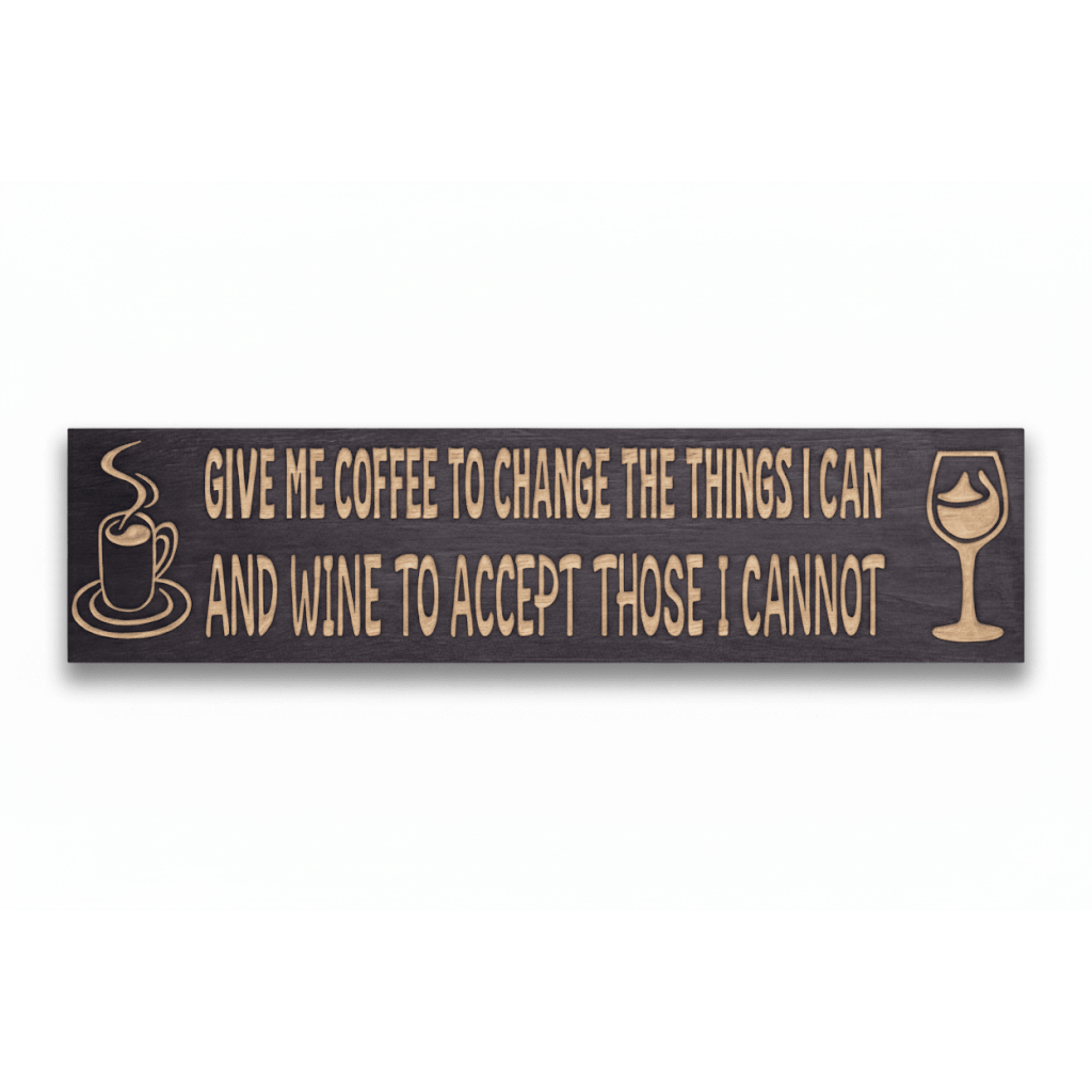 bluegrass-gifts-wooden-sign-sizes-small-mediu - give me coffee and wine sign wood s by Bluegrass Gifts