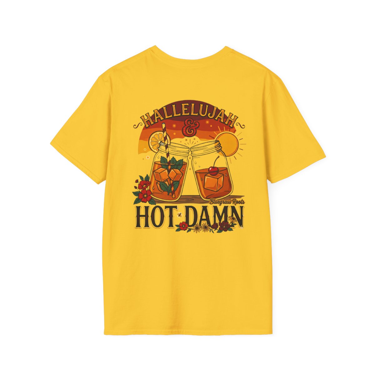 Hallelujah Shirt — "Hallelujah and Hot Damn" Graphic Tee in Daisy