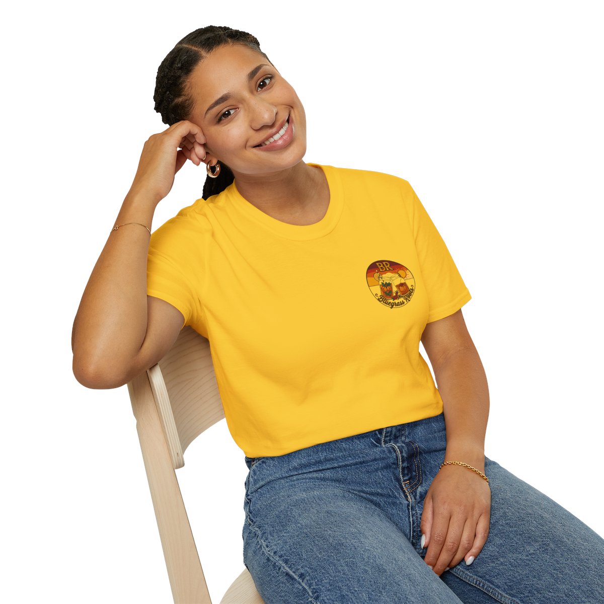 Hallelujah Shirt — "Hallelujah and Hot Damn" Graphic Tee in Daisy
