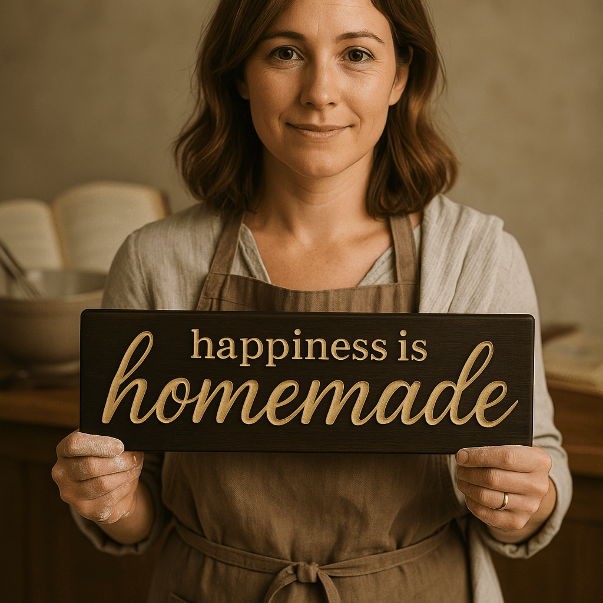 happiness-is-homemade-kitchen-coffee-bar-wall-deco - happiness is homemade wood sign by Bluegrass Gifts, handmade in Kentucky