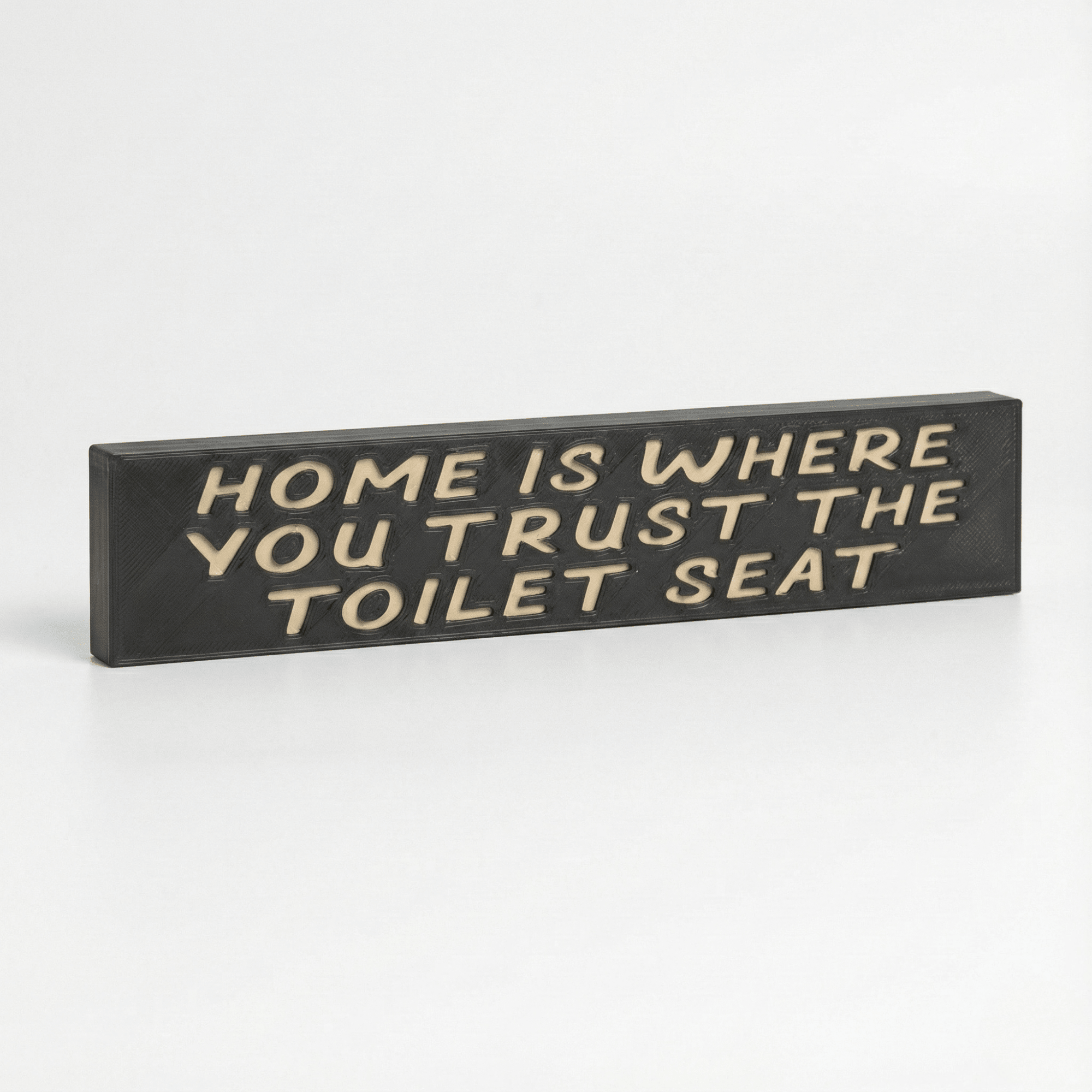 farmhouse-bathroom-wall-decor-above-toilet - home is where you trust wood sign by Bluegrass Gifts, handmade in Kentucky