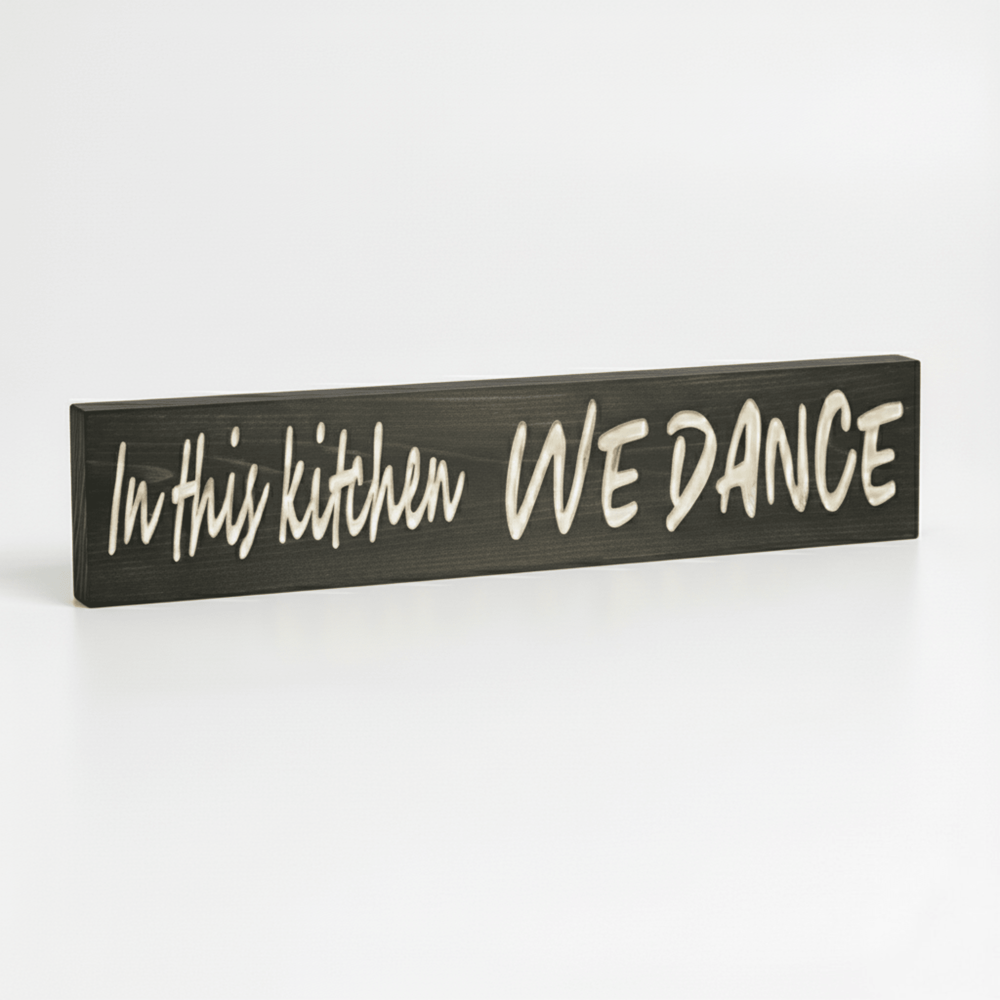 family-celebration-kitchen-wall-decor-gift-idea - in this kitchen we dance wood sign by Bluegrass Gifts, handmade in Kentucky