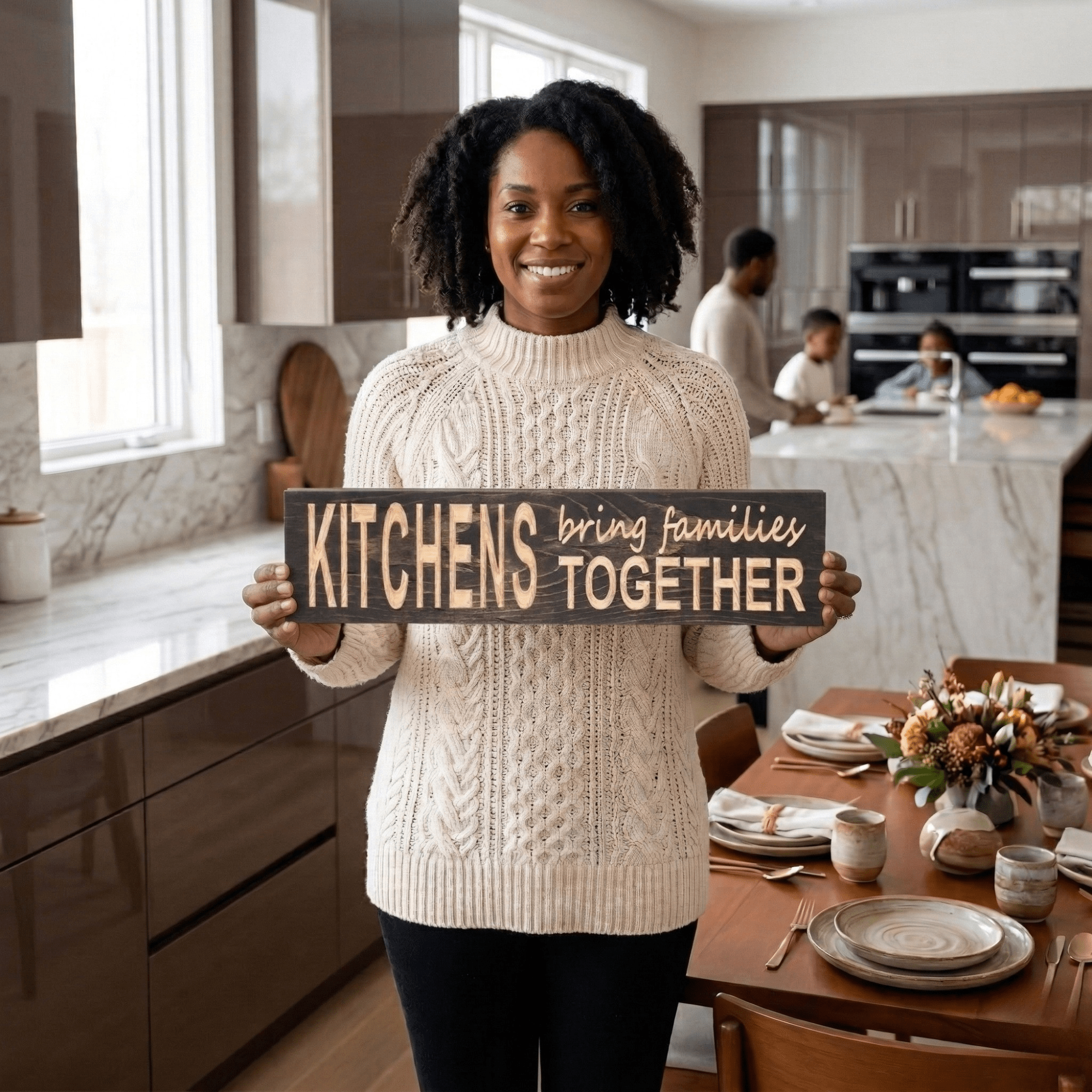 kitchen-sign-handcrafted-bluegrass-gifts - kitchens bring families together wo by Bluegrass Gifts