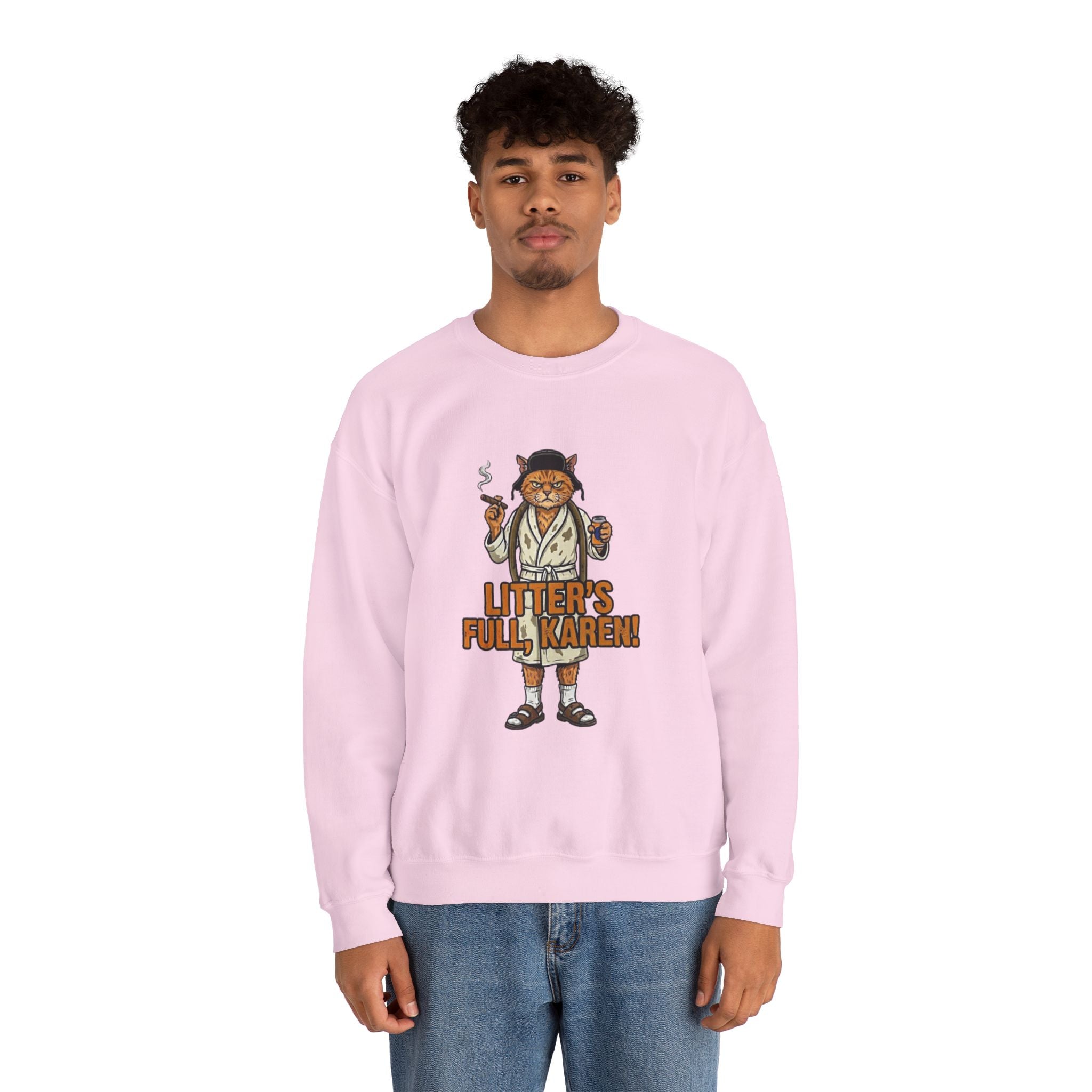 Litters Full: The Official Uniform of Holiday Chaos Crewneck Sweatshirt - crewneck sweatshirt extra view by Bluegrass Gifts