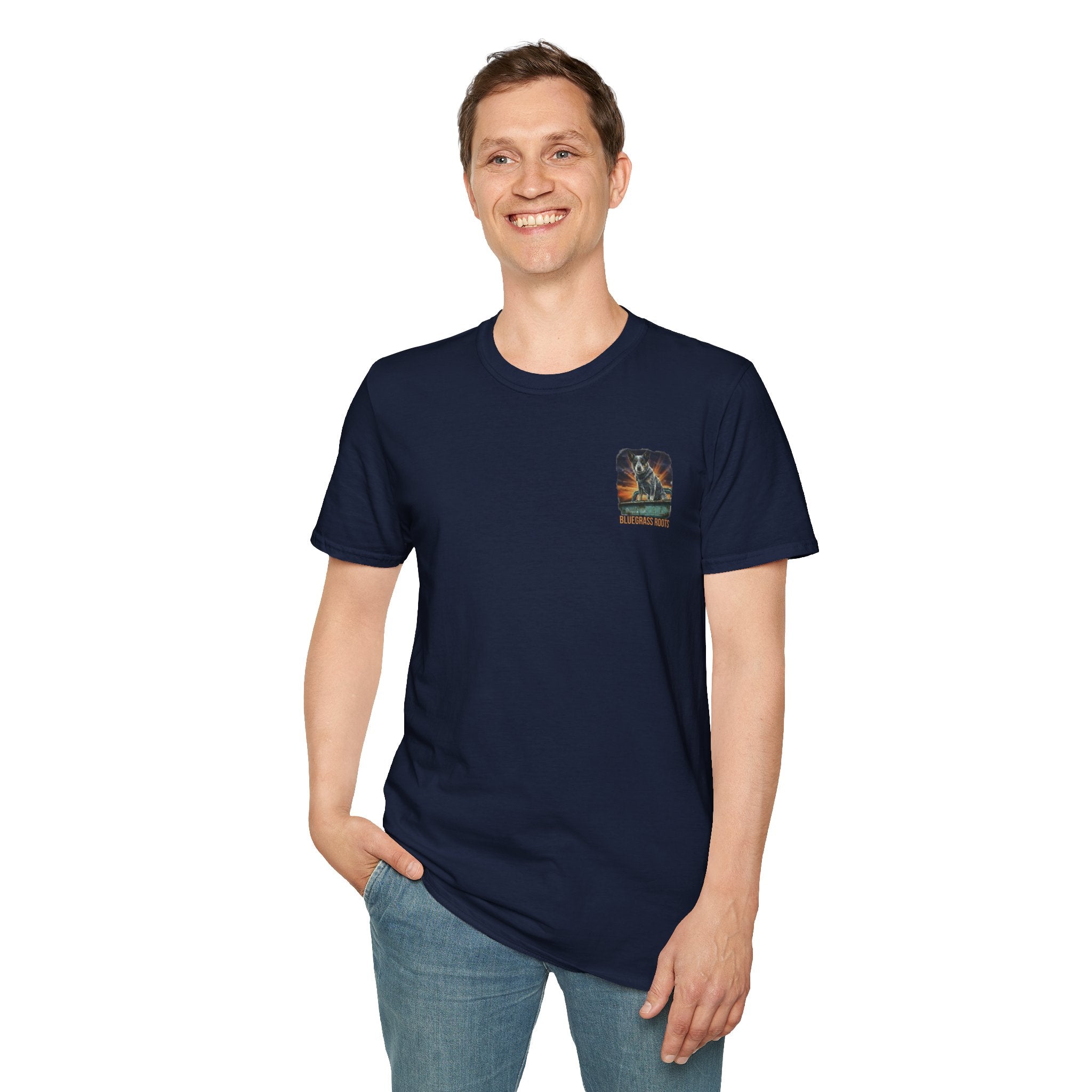 Lord, Help Me Blue Heeler Vintage Truck T-Shirt - graphic tee alternate color option by Bluegrass Gifts