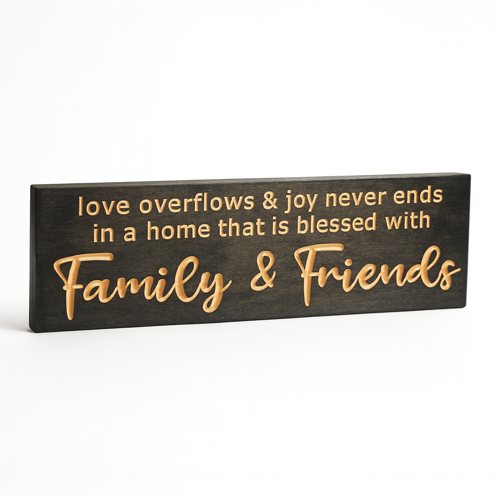 bluegrass-gifts-wooden-sign-available-colors- - love overflows and joy never wood s by Bluegrass Gifts