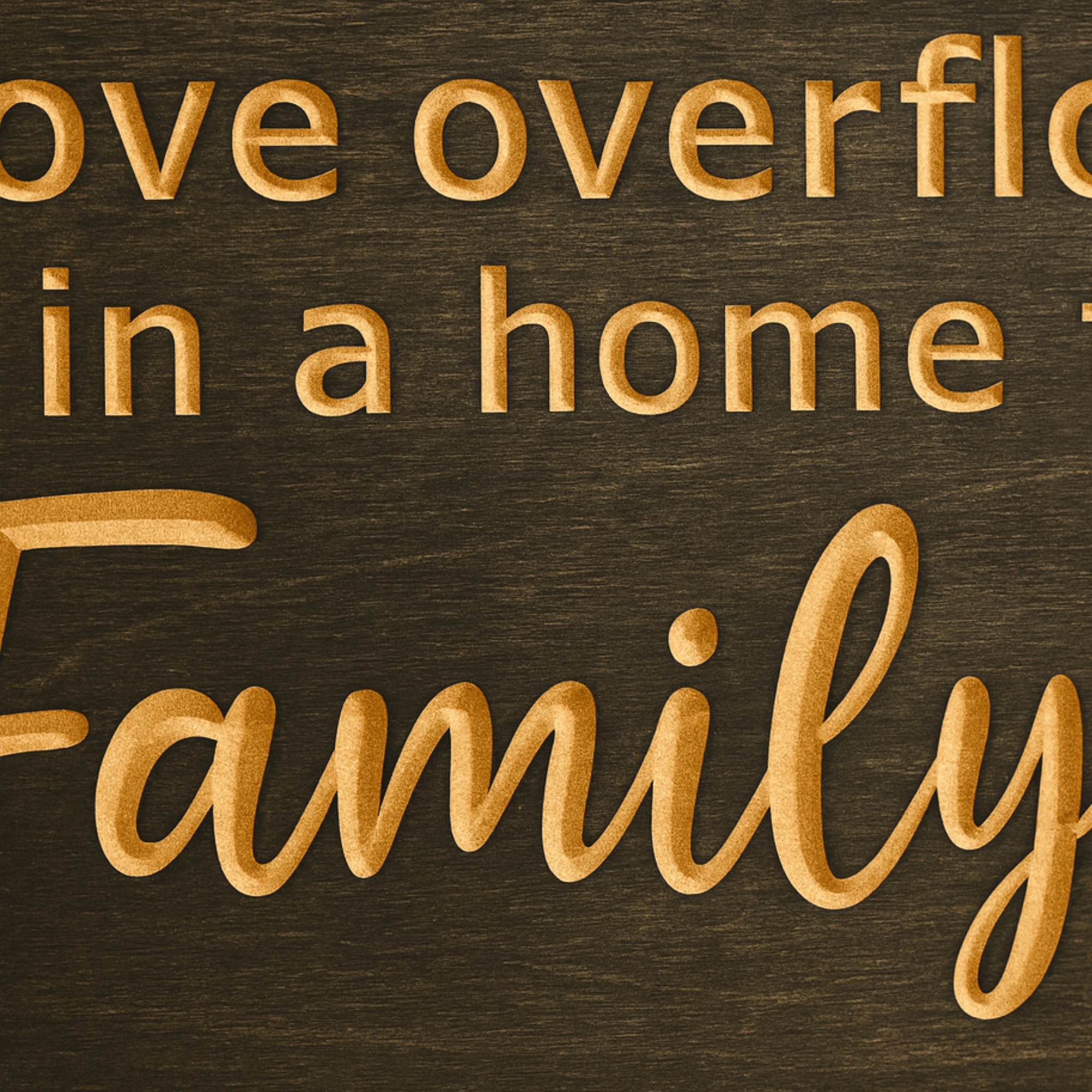 bluegrass-gifts-wooden-sign-us-vs-them - love overflows and joy never wood sign by Bluegrass Gifts, handmade in Kentucky