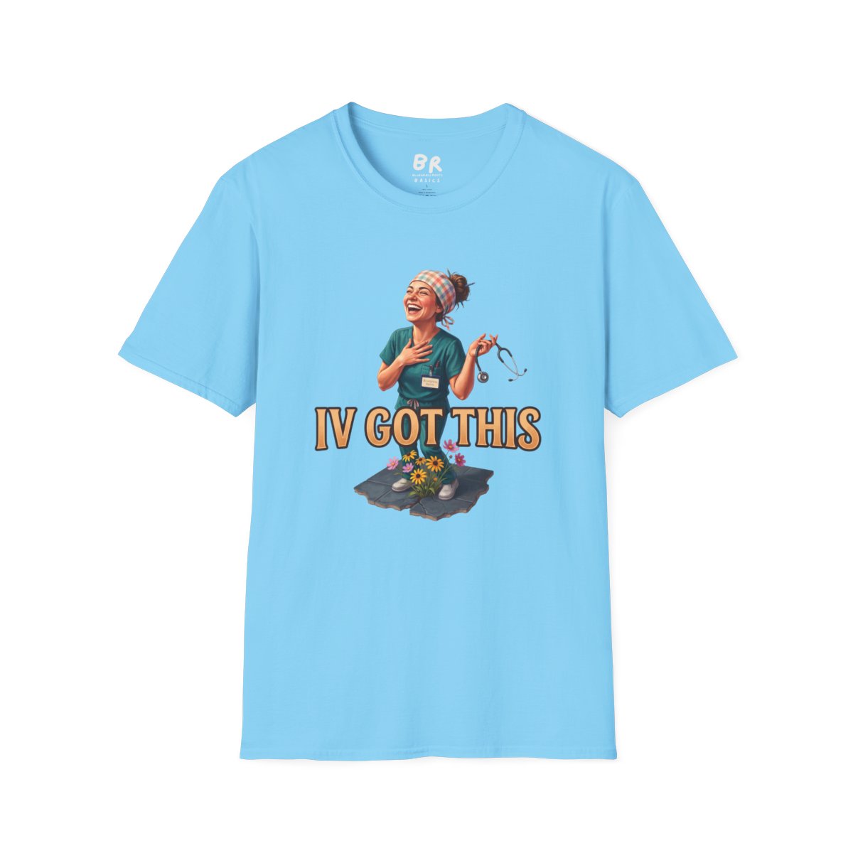 A light blue Nurse Shirt - IV Got This displayed flat on a white background, highlighting the front graphic