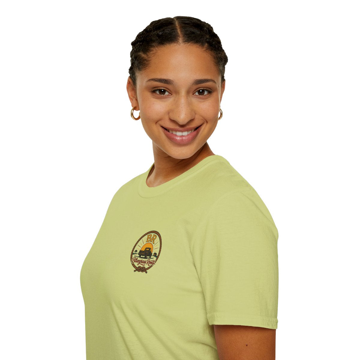 Raised Right Shirt — "Raised Right, Ran Wild, Came Home" Tee in Pistachio