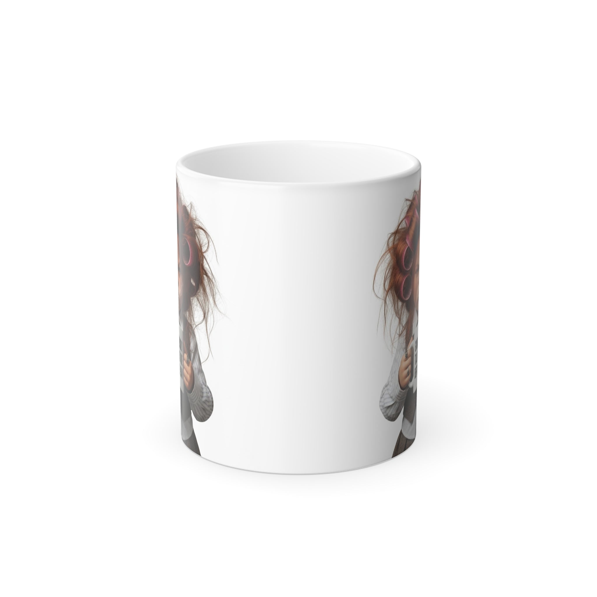 Sassy Gnomebody Talk To Me Before 9AM Magic Mug - magic mug design revealed with hot liquid by Bluegrass Gifts