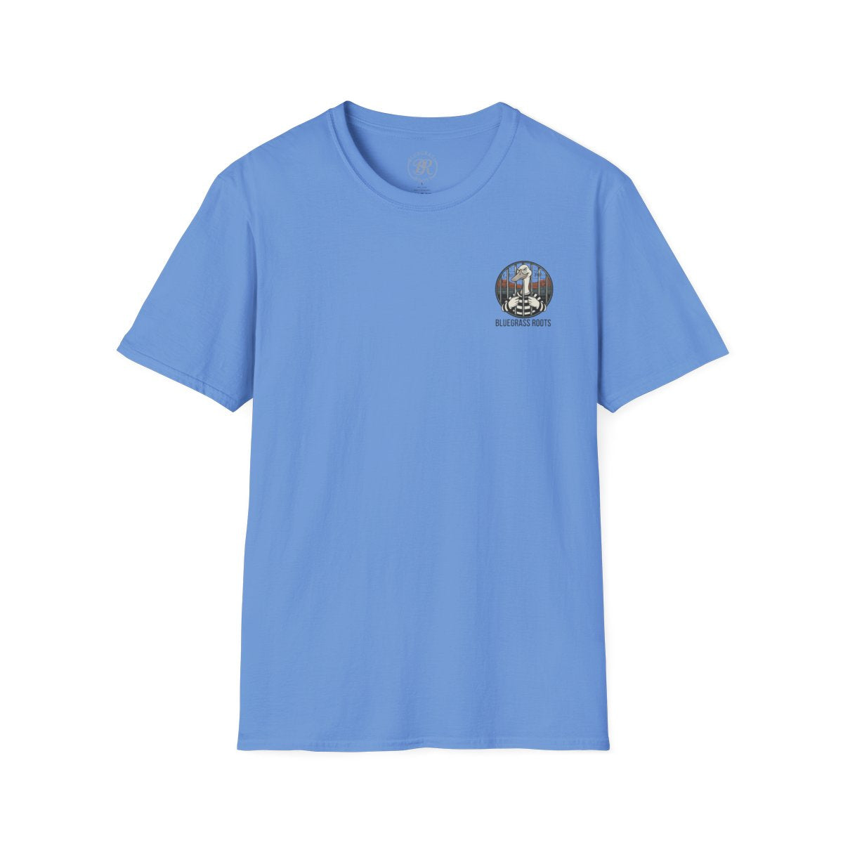 Silly Goose Shirt — "Got Too Dang Silly" Graphic Tee in Carolina Blue