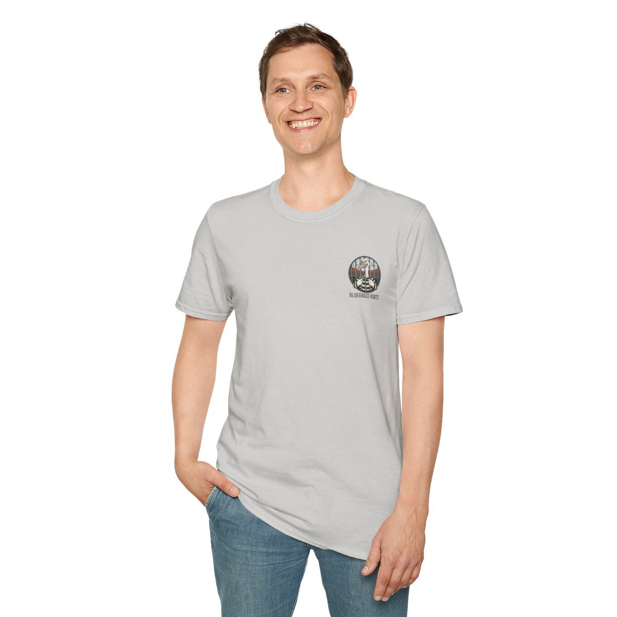 Silly Goose Shirt — "Got Too Dang Silly" Graphic Tee in Ice Grey